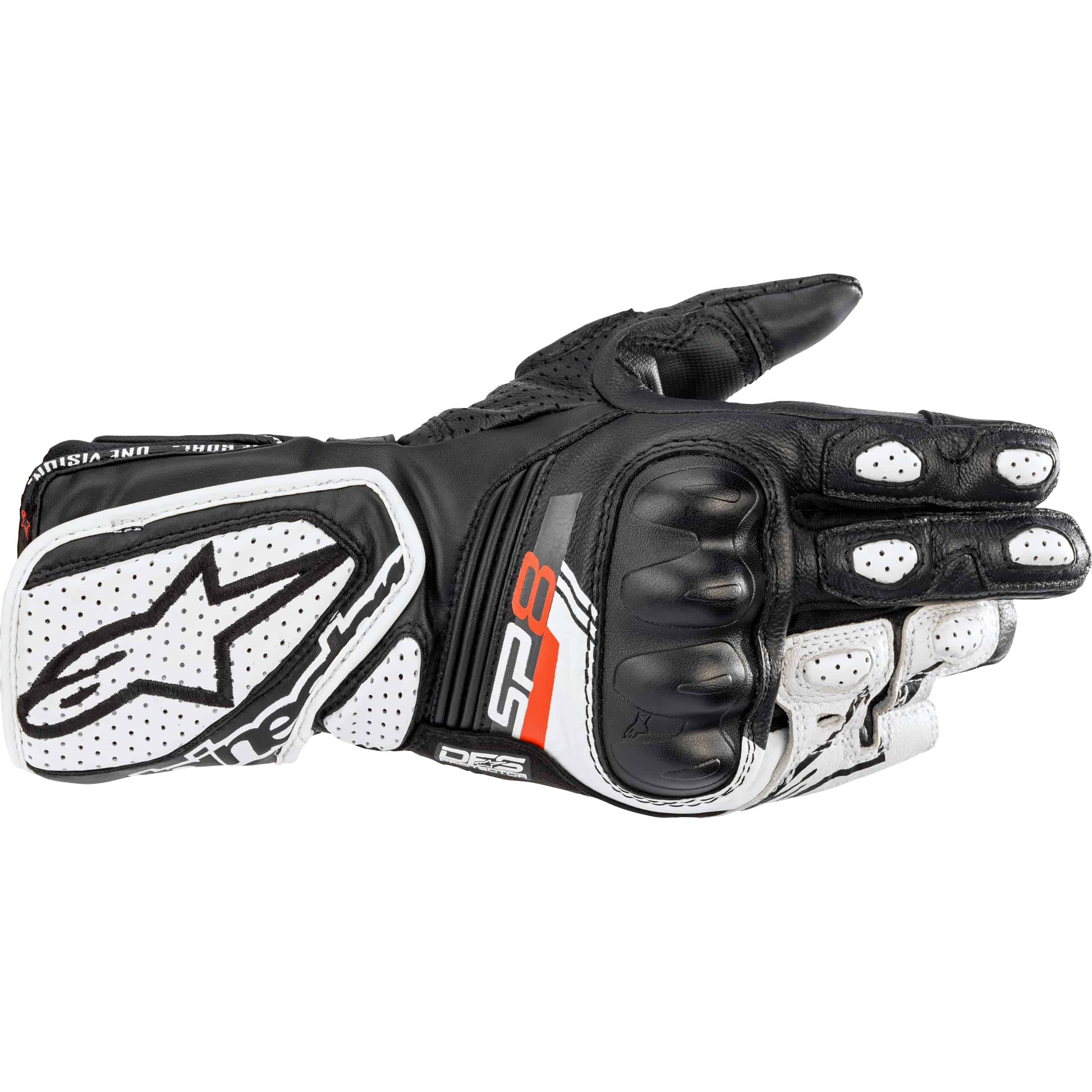 Alpinestars Stella SP-8 V3 Damen Handschuh lang weiß L - Motorradbekleidung - Motorradhandschuhe