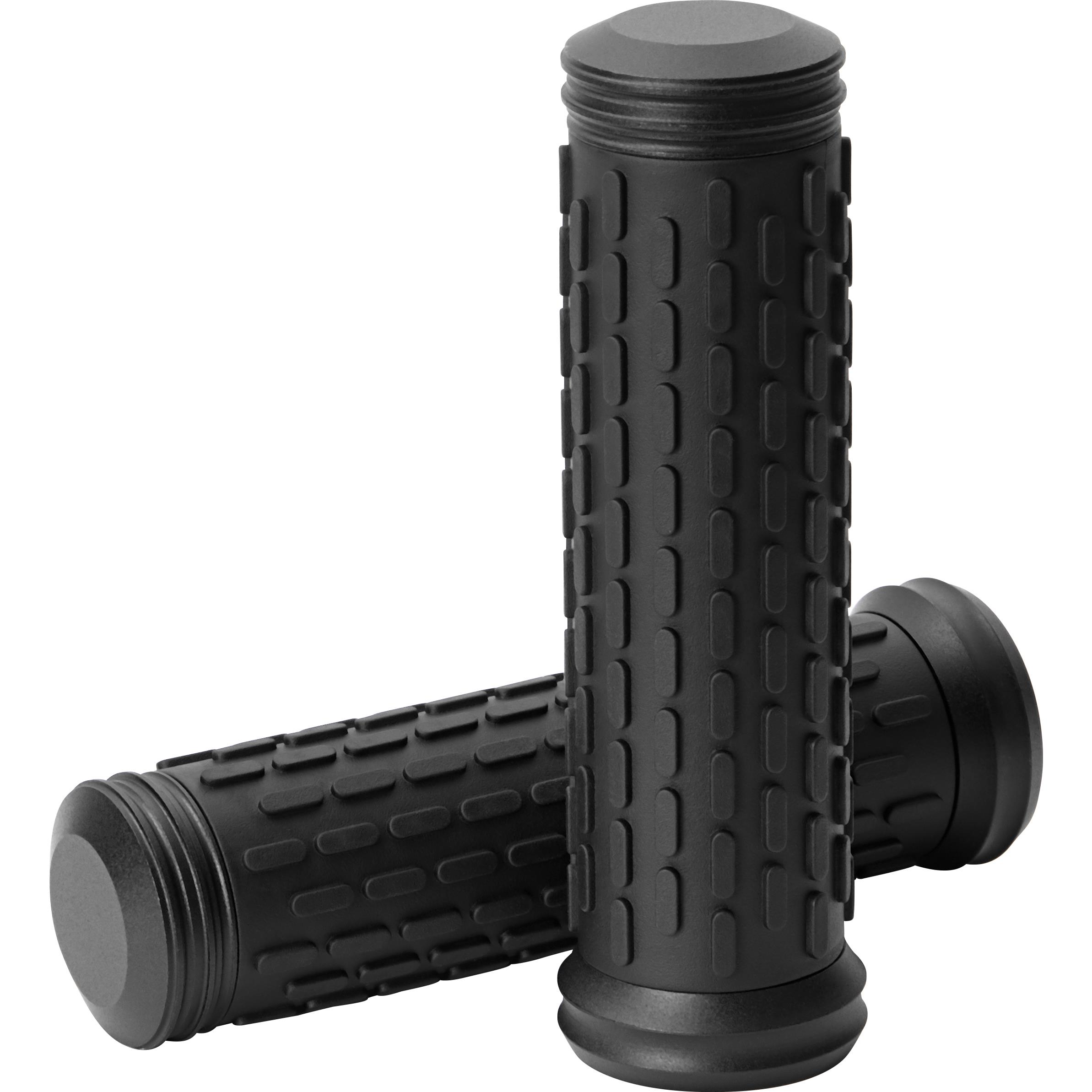 Hashiru Griffgummipaar ST06 mit Aluenden für 22mm schwarz - Motorradteile & Ersatzteile - Lenker, Griffe & Hebel
