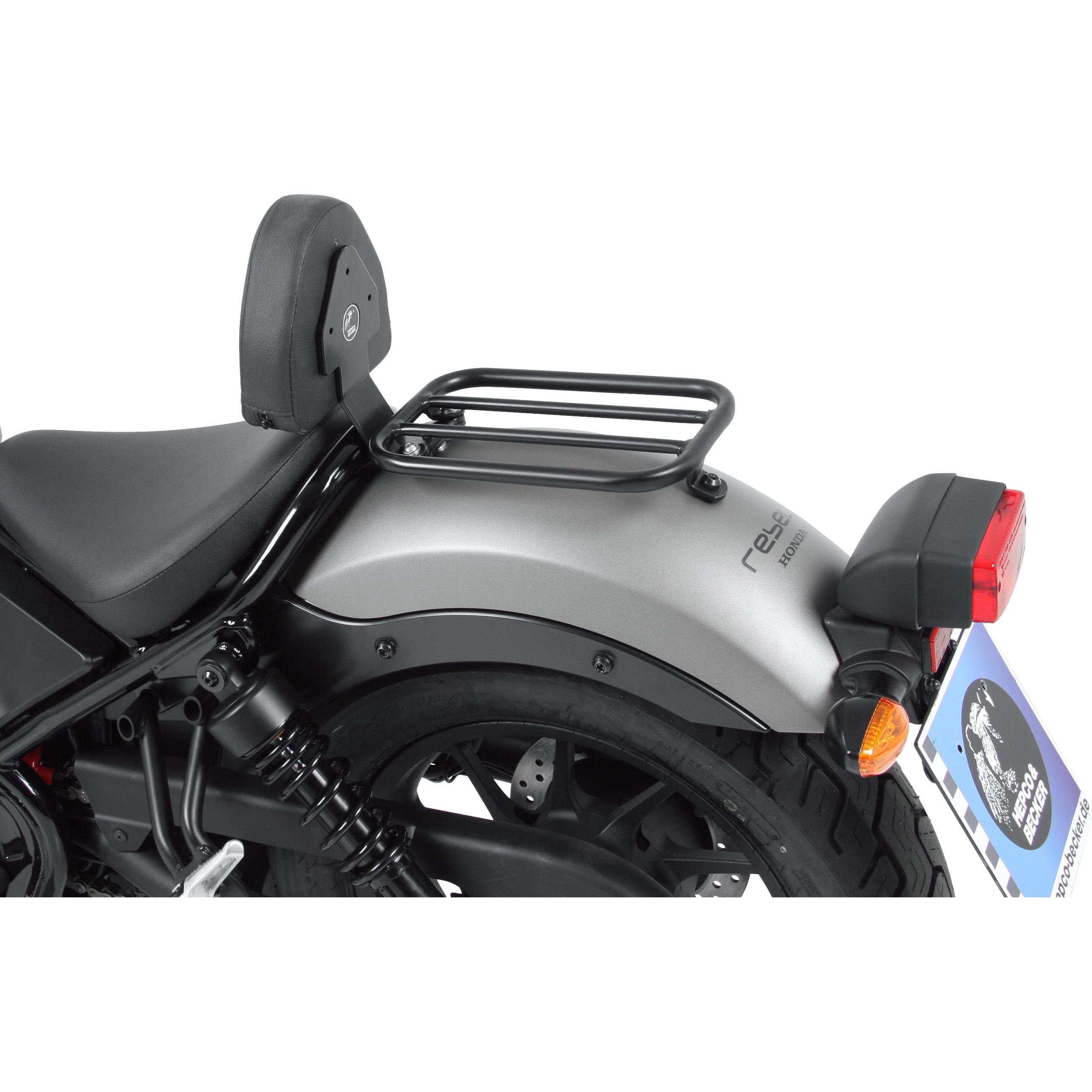 Hepco & Becker Solorack mit Rückenpolster schwarz für Honda CMX 500 Rebel - Motorradzubehör - Motorradgepäck
