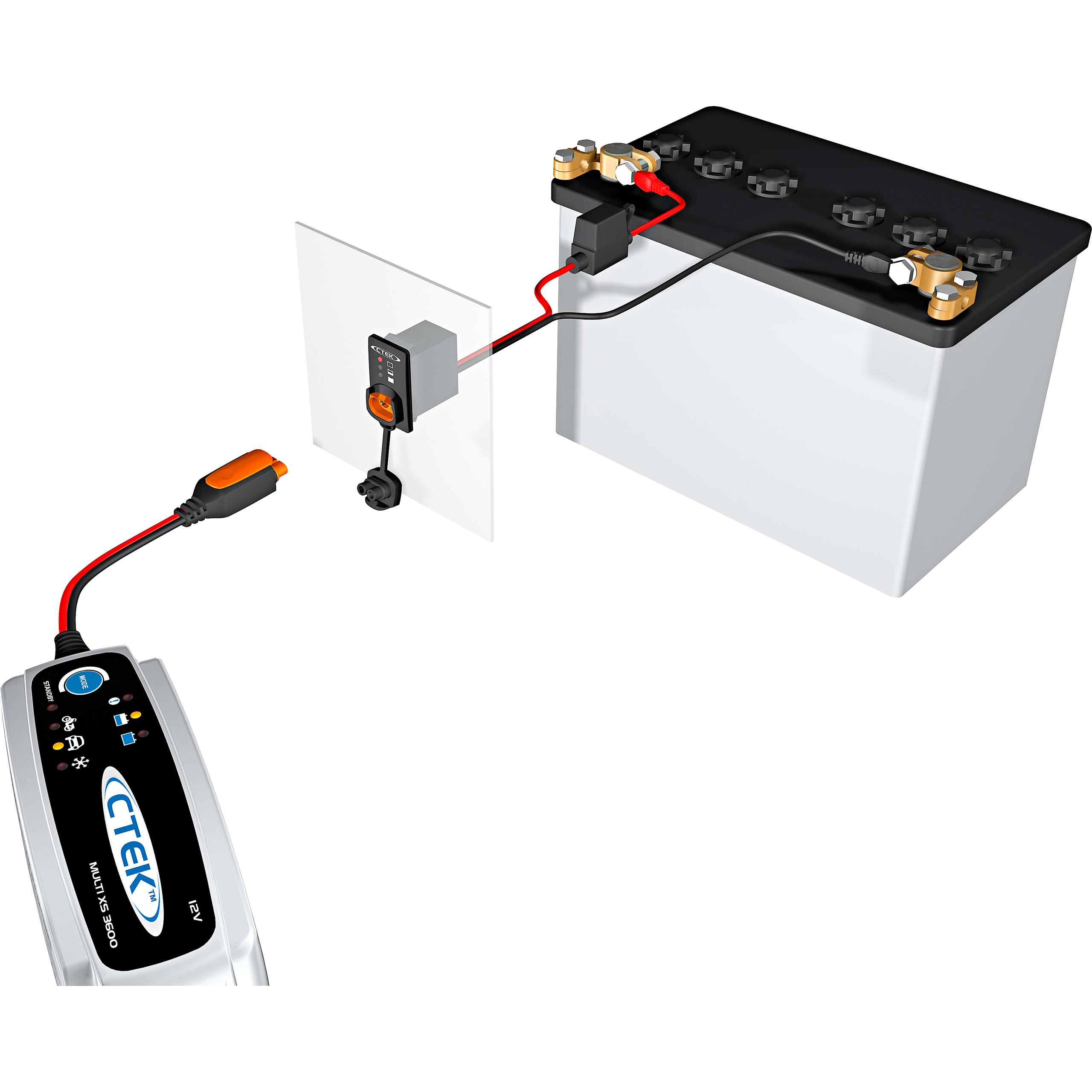 CTEK-Comfort Connect Steckdose mit Ladestandanzeige zum Einbau-5652521185000410
