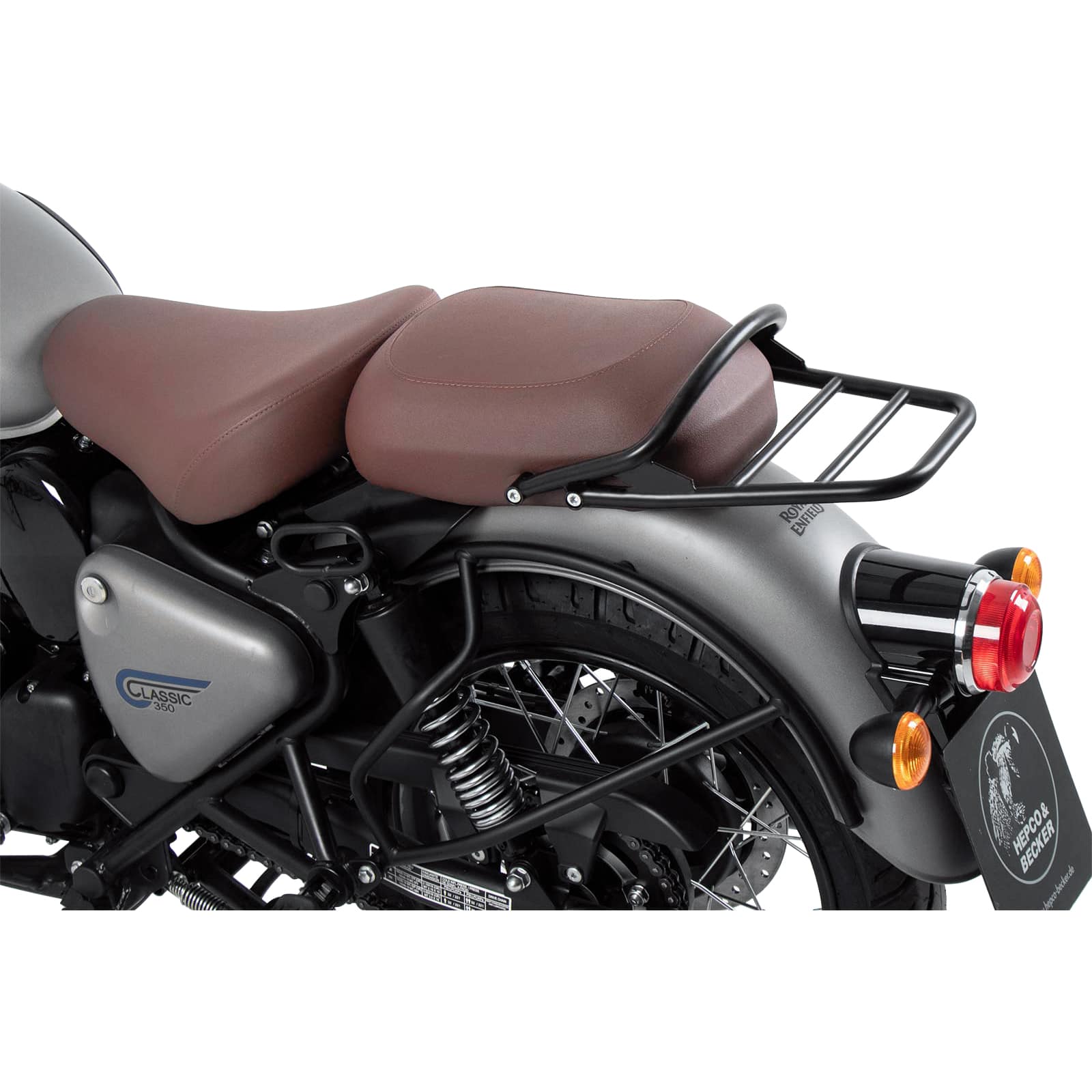 Hepco & Becker Rohrgepäckbrücke schwarz für Royal Enfield Classic 350 2022- - Motorradzubehör - Motorradgepäck