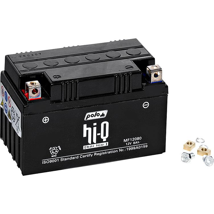 Batteria Hi-Q AGM Gel sigillata HTX9-BS, 12V, 8Ah (YTX9-BS)