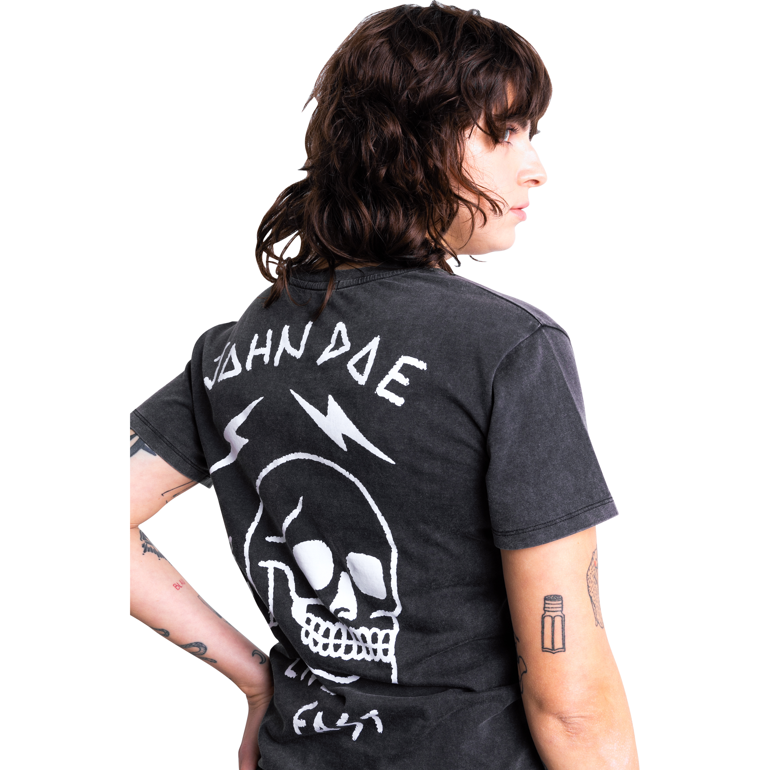 John Doe-T-Shirt Damen Live Fast Skull Fade Out schwarz-8021301999001