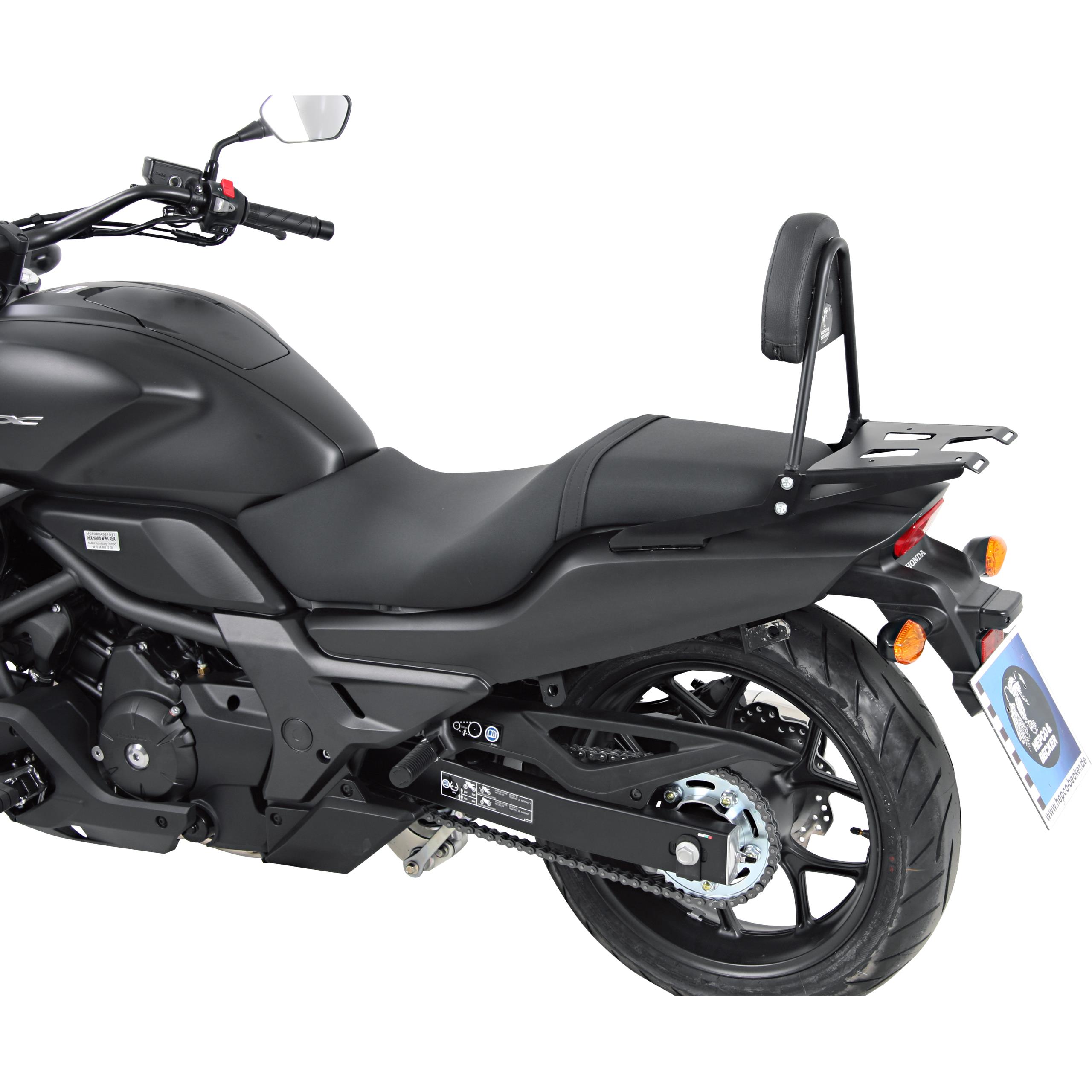Hepco & Becker Sissybar mit Gepäckträger schwarz für Honda CTX 700 - Motorradteile & Ersatzteile - Anbauteile