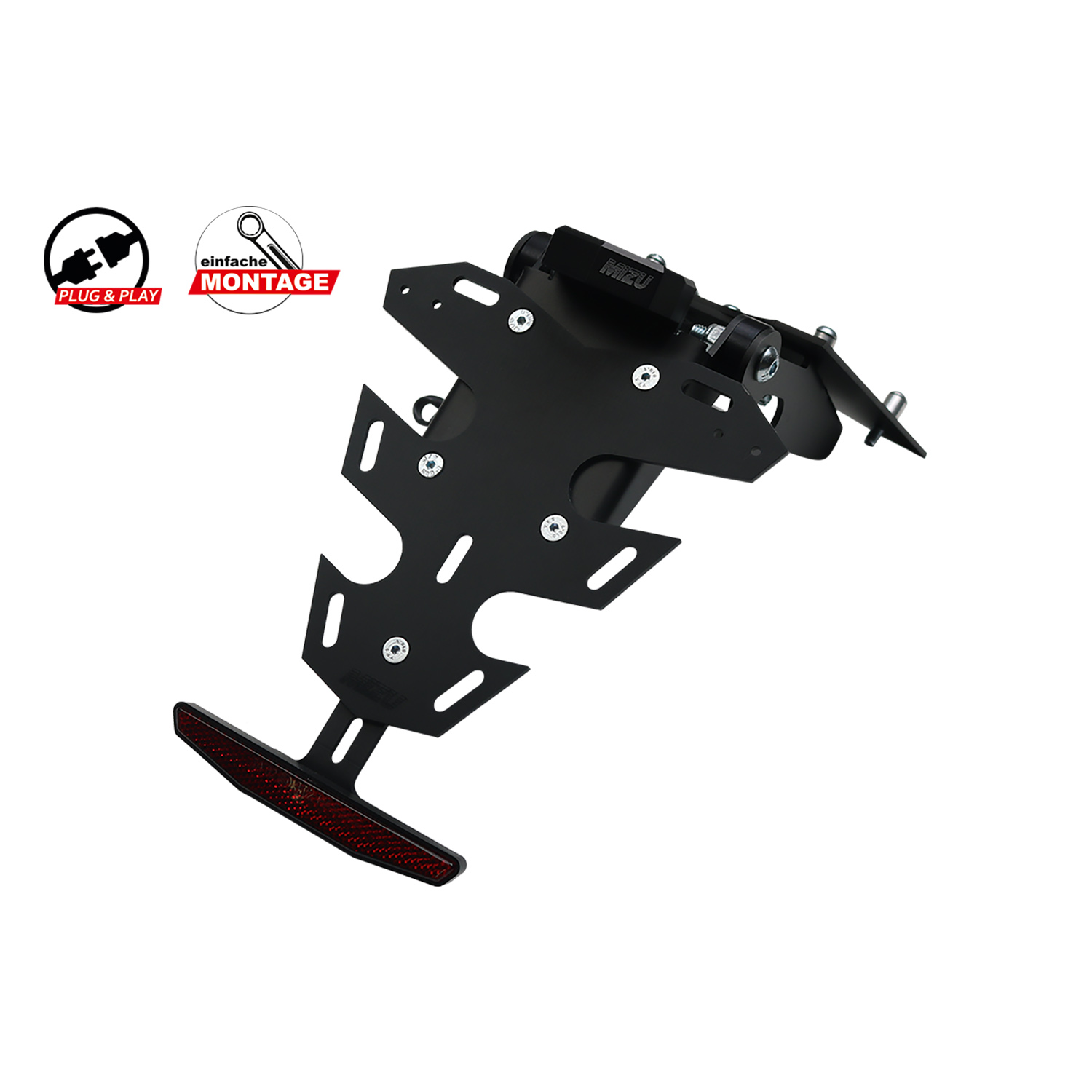 Mizu Kennzeichenhalter Plug & Play für CRF 1100 Africa Twin /Adve - Motorradteile & Ersatzteile - Anbauteile