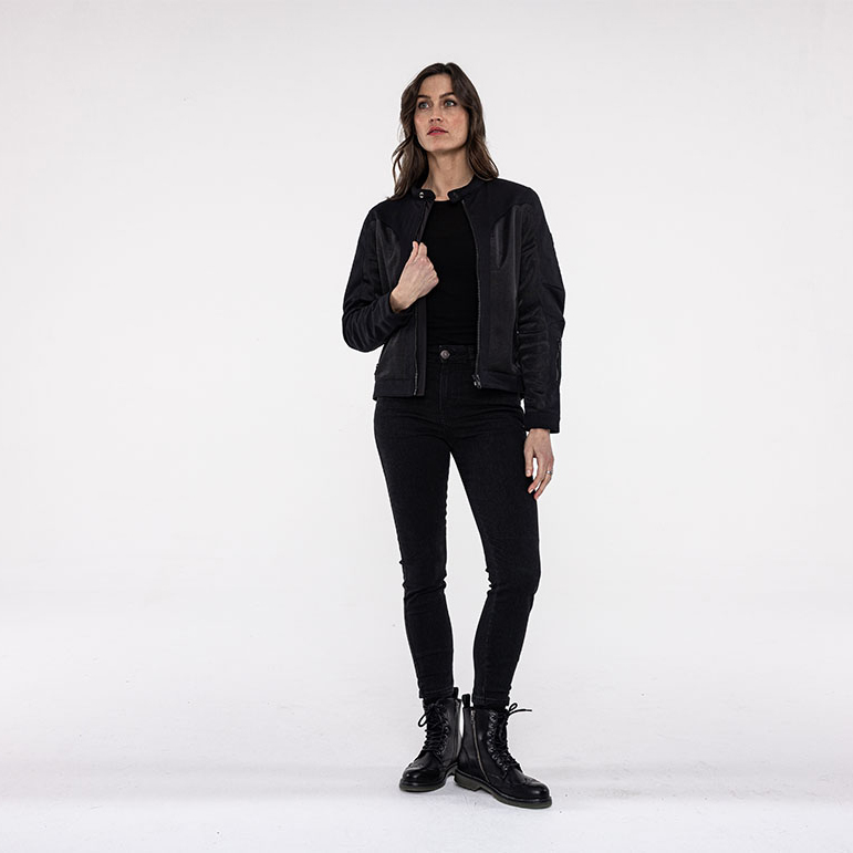 John Doe-Aero Mesh Damen Jacke schwarz L-0001074005001010