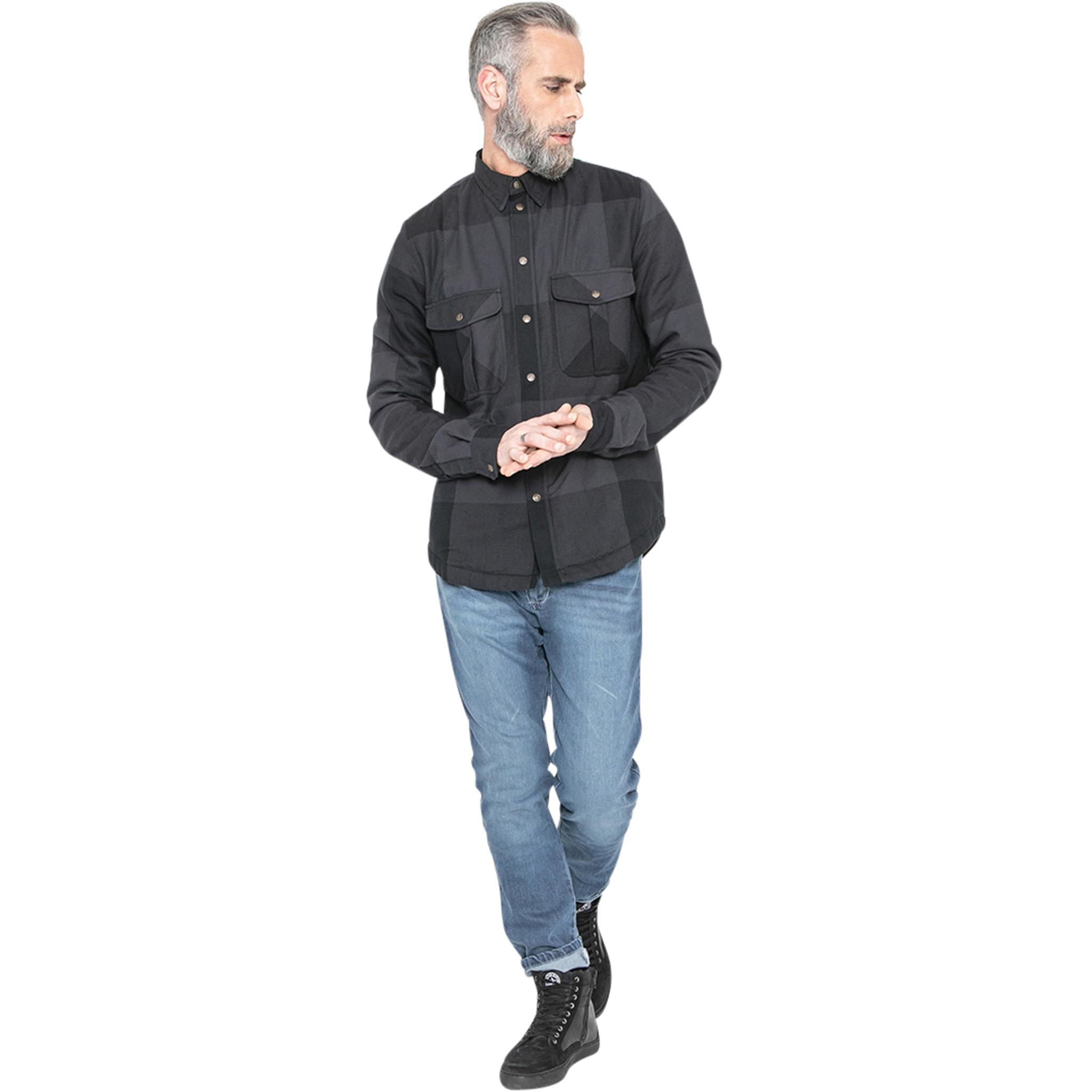 John Doe-Motoshirt XTM Big Block grau/schwarz 3XL-2406031999007013