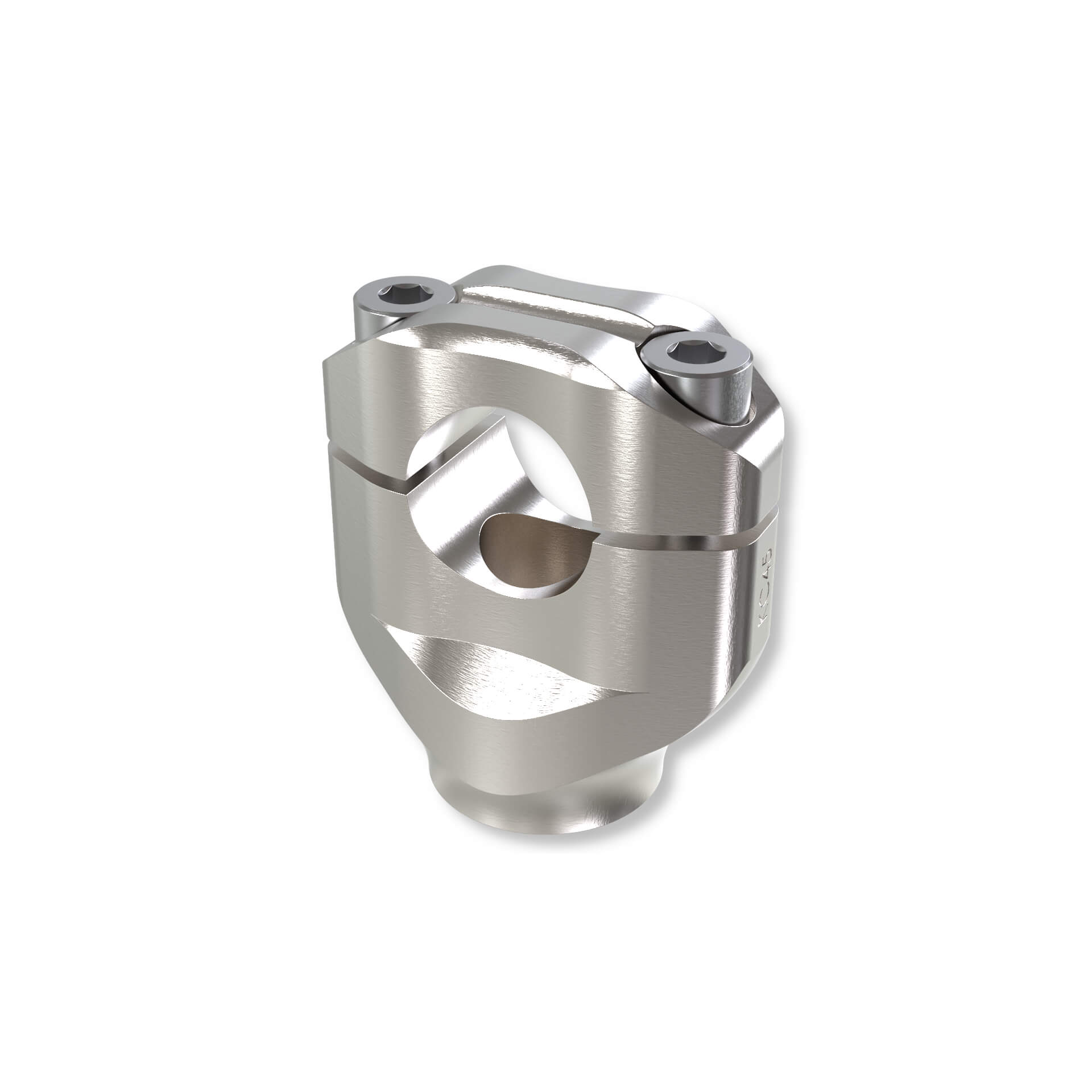 LSL Lenkerklemmböcke Ø25,4mm universal silber 70mm - Motorradteile & Ersatzteile - Lenker, Griffe & Hebel