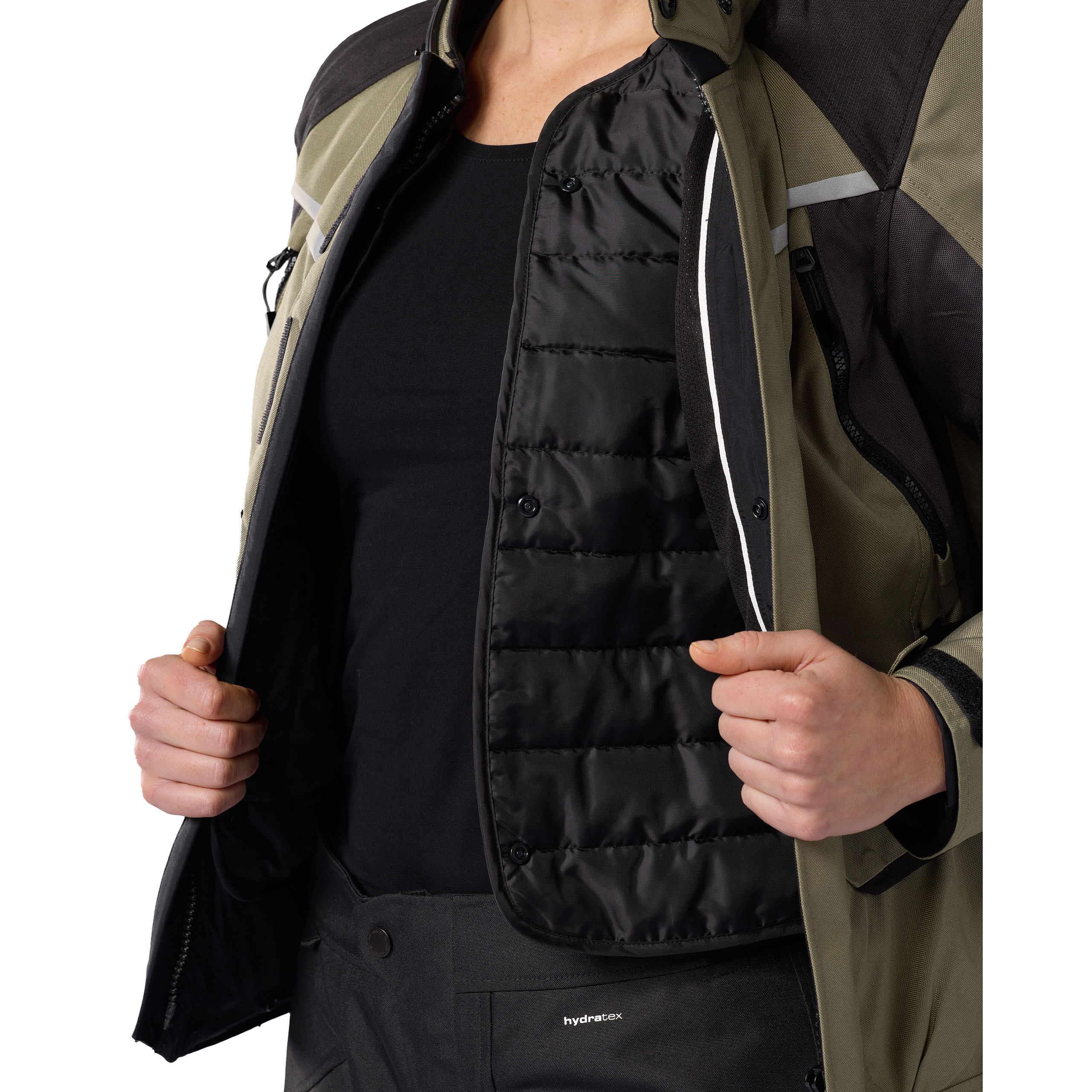 REV'IT!-Voltiac 3 H2O Damen Textiljacke grün/anthrazit 34-0000785999085298