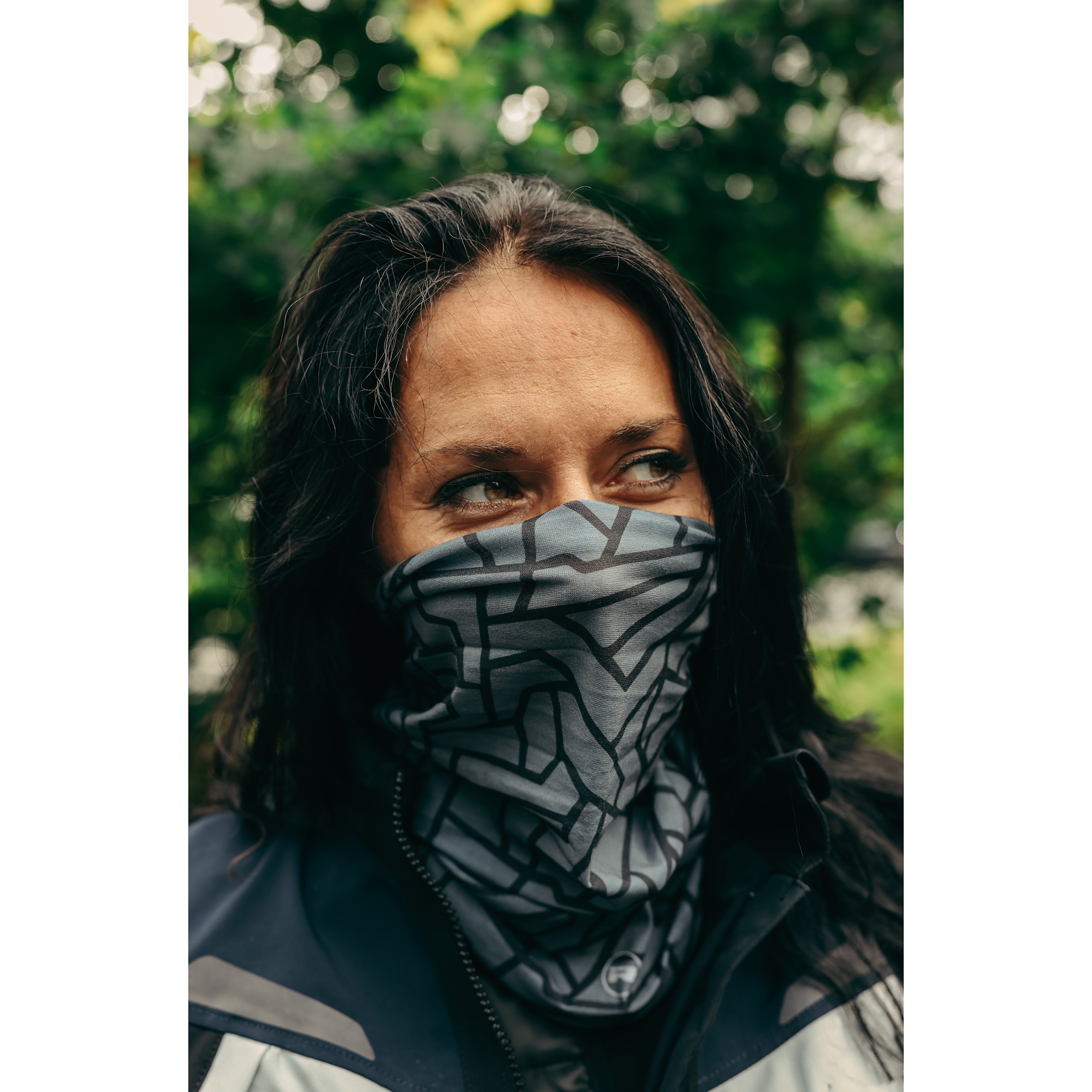 Richa-Multifunktionstuch Grout schwarz/dunkelgrau-0001196999042