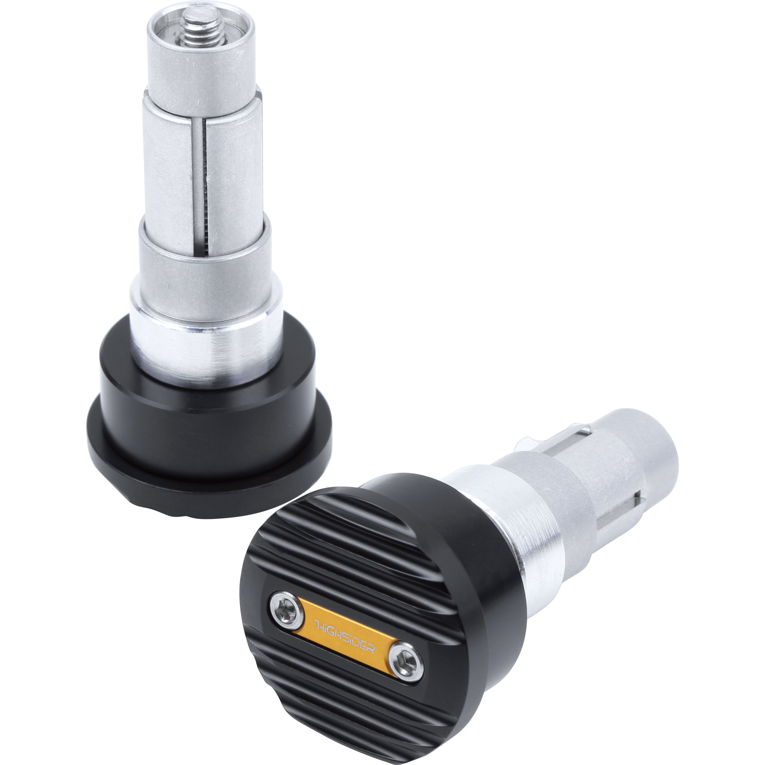Highsider Lenkergewicht für 12-22mm Wave schwarz/gold - Motorradteile & Ersatzteile - Lenker, Griffe & Hebel