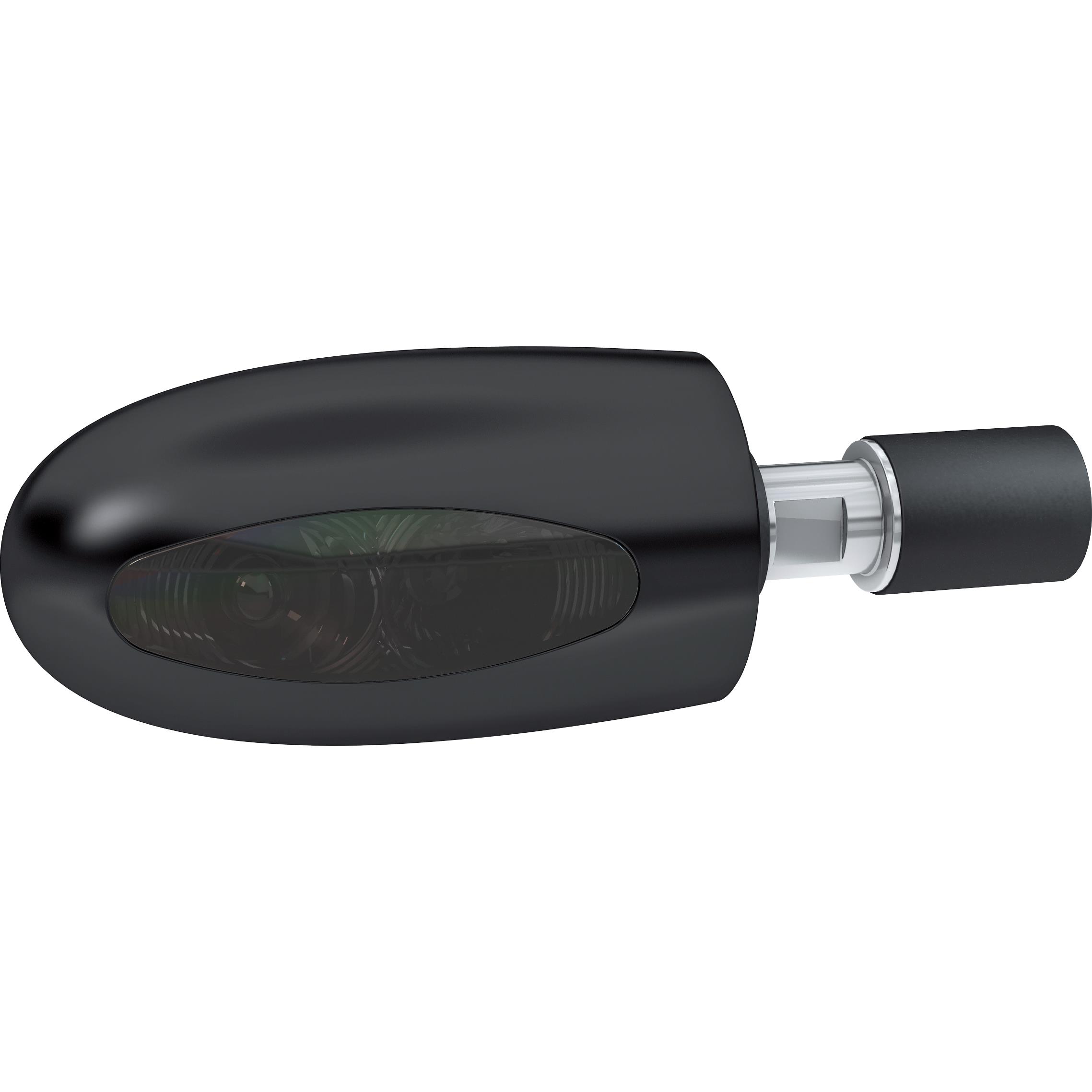 Kellermann LED Lenkerendenblinker BL1000 Dark schwarz mit getönten Glas - Motorradteile & Ersatzteile - Beleuchtung