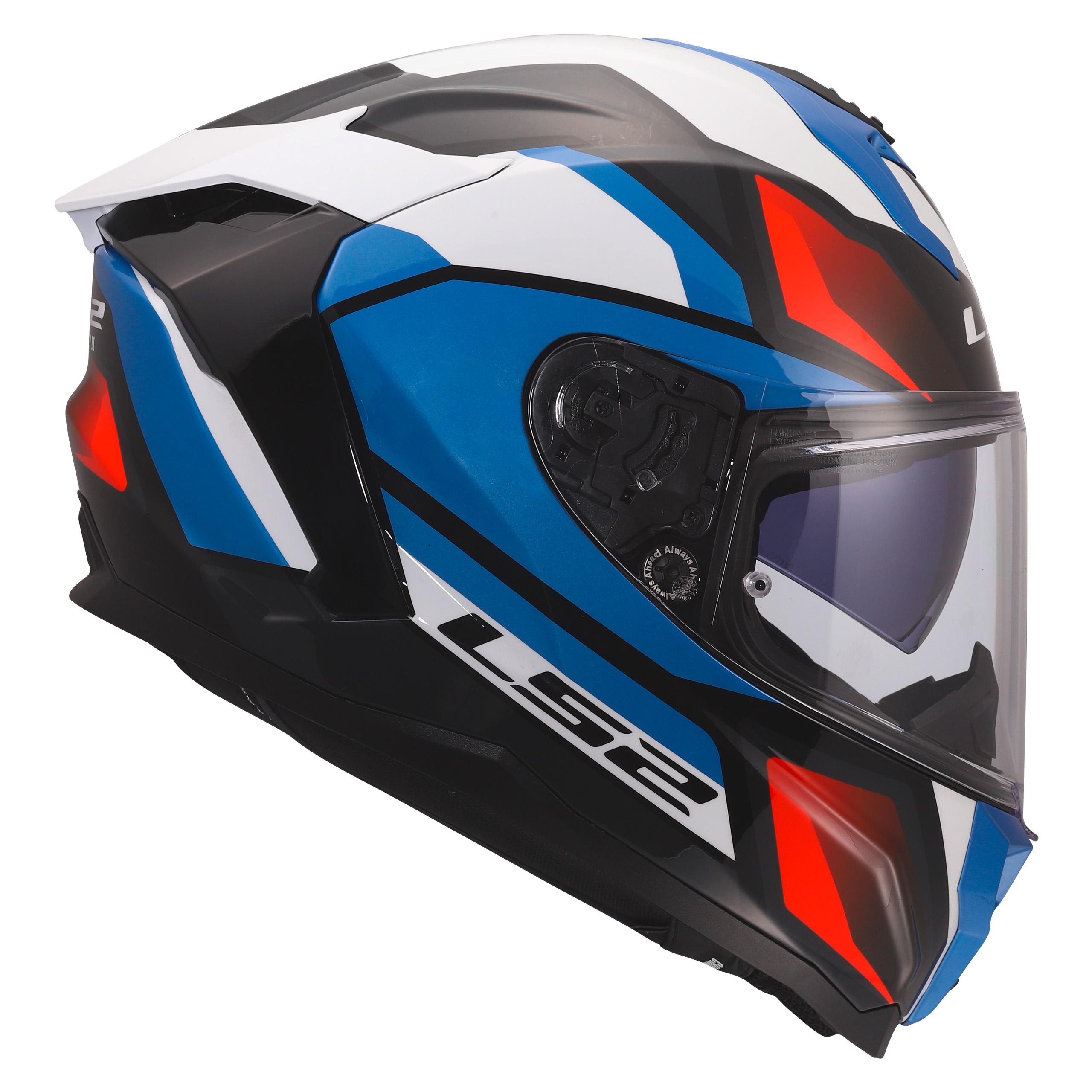 LS2-FF817 Challenger II Viper Rot/Weiß/Blau Dekor XS-4603991999056007