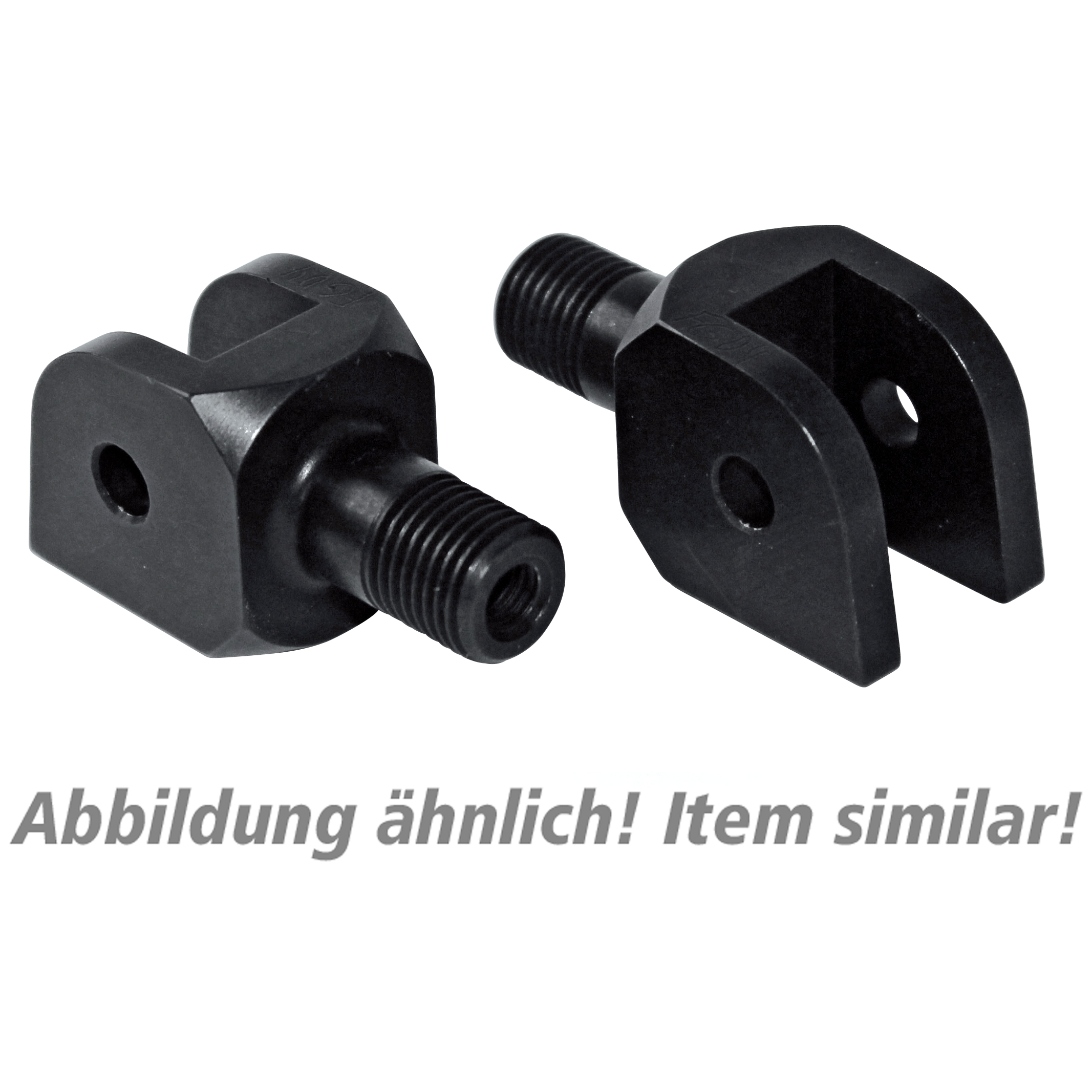 MFW Adaptergelenkpaar für Fußrasten GS2 silber - Motorradteile & Ersatzteile - Fußrasten & Hebel
