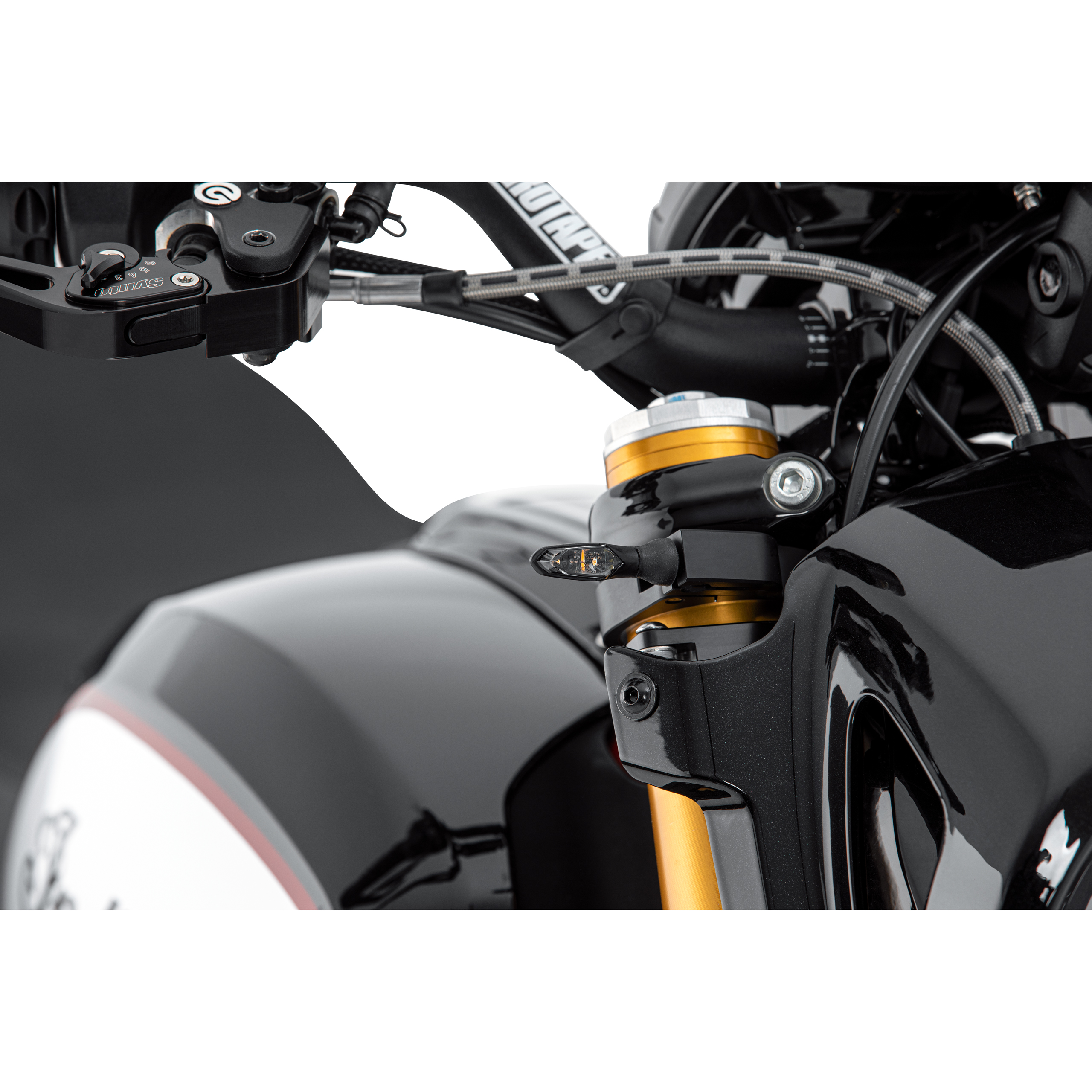 Highsider-LED Blinkerpaar Sonic-X2 M8 Metall schwarz, getöntes Glas-5706141020000880