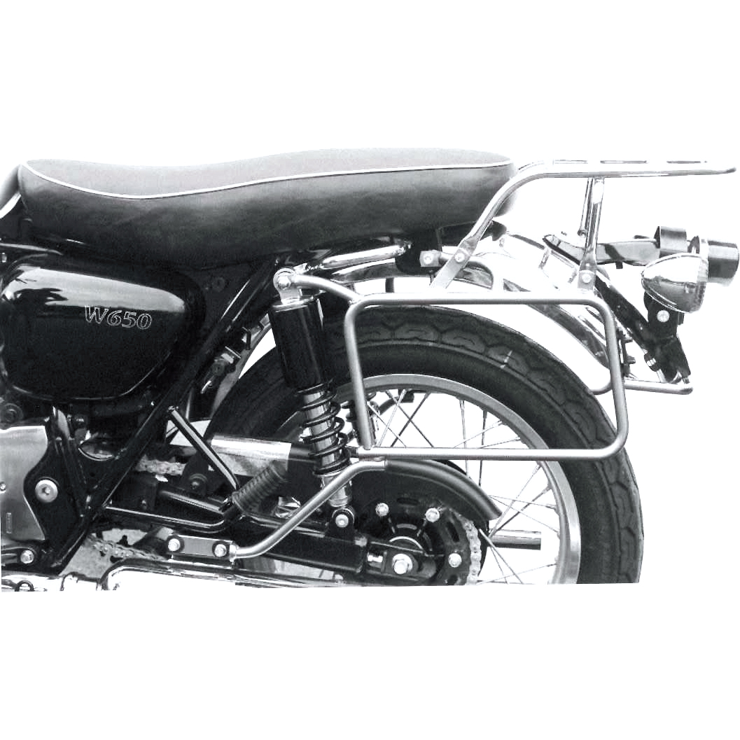 Hepco & Becker Komplett-Kofferträger chrom für Kawasaki W 650/800 1998-2016 - Motorradzubehör - Motorradgepäck