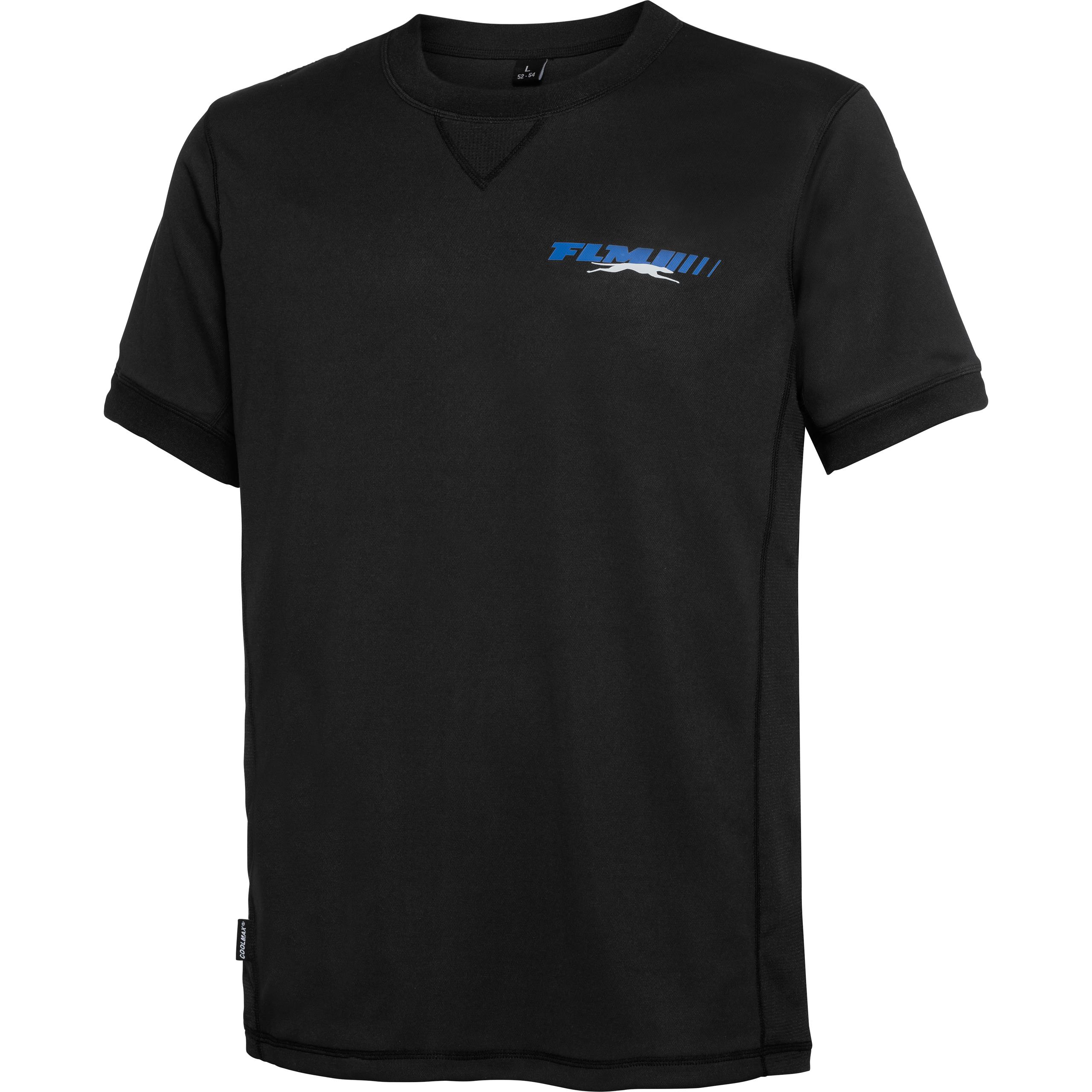 FLM functional shirt short sleeve with Coolmax 1.0 black
