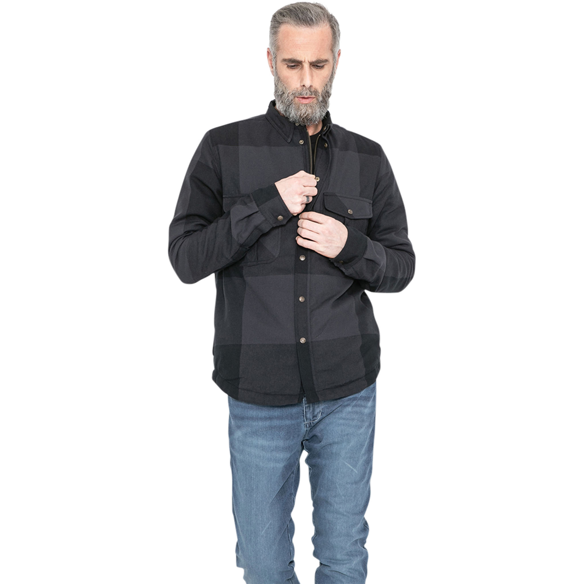 John Doe-Motoshirt XTM Big Block grau/schwarz-2406031999007