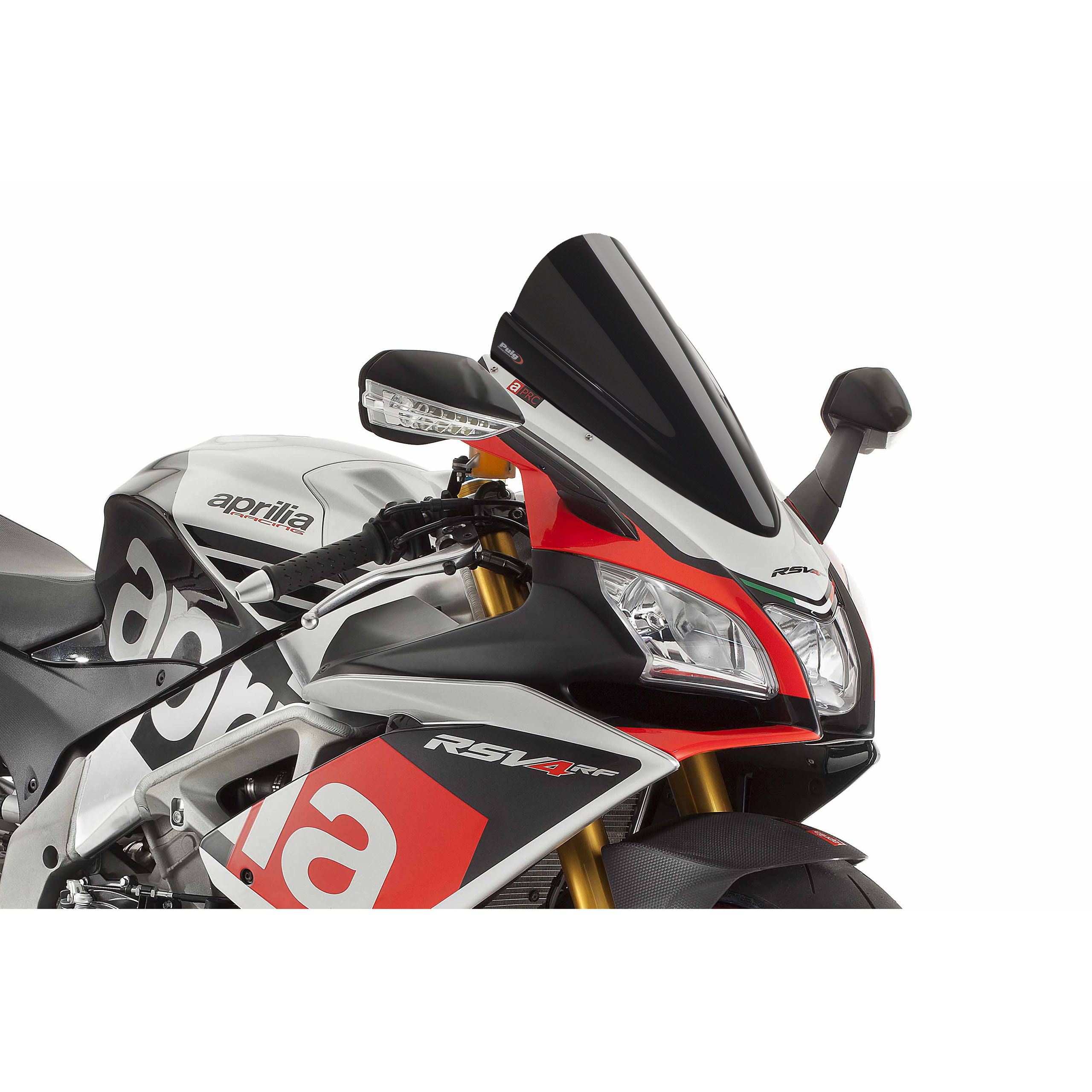 Puig Verkleidungsscheibe Z-Racer schwarz für RSV4 1000 2015-2020 - Motorradteile & Ersatzteile - Verkleidungen & Abdeckungen