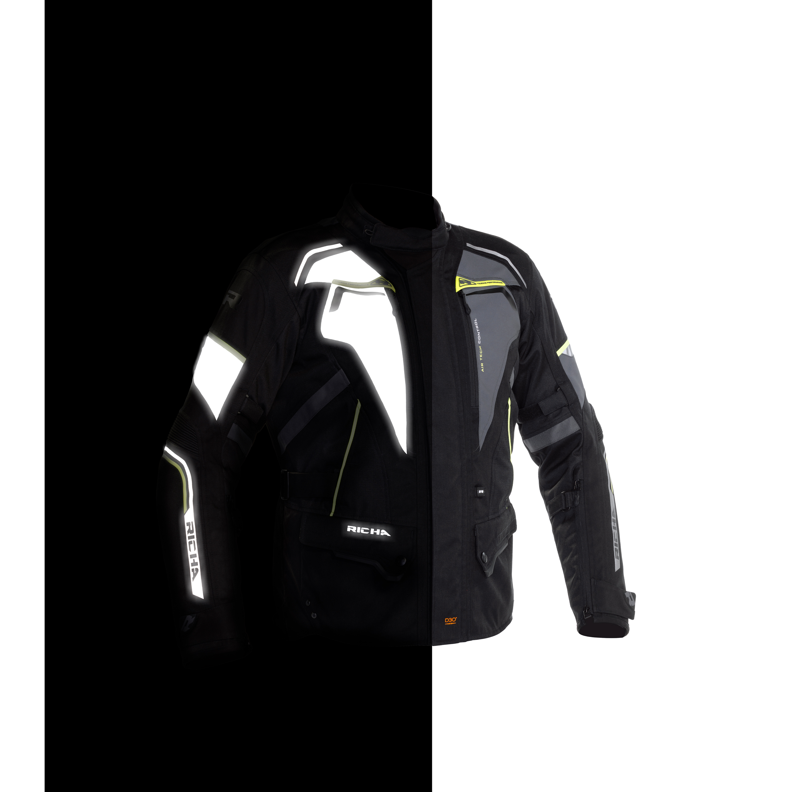 Richa-Infinity 2 Flare Textiljacke grau/neon-gelb-2016281999009