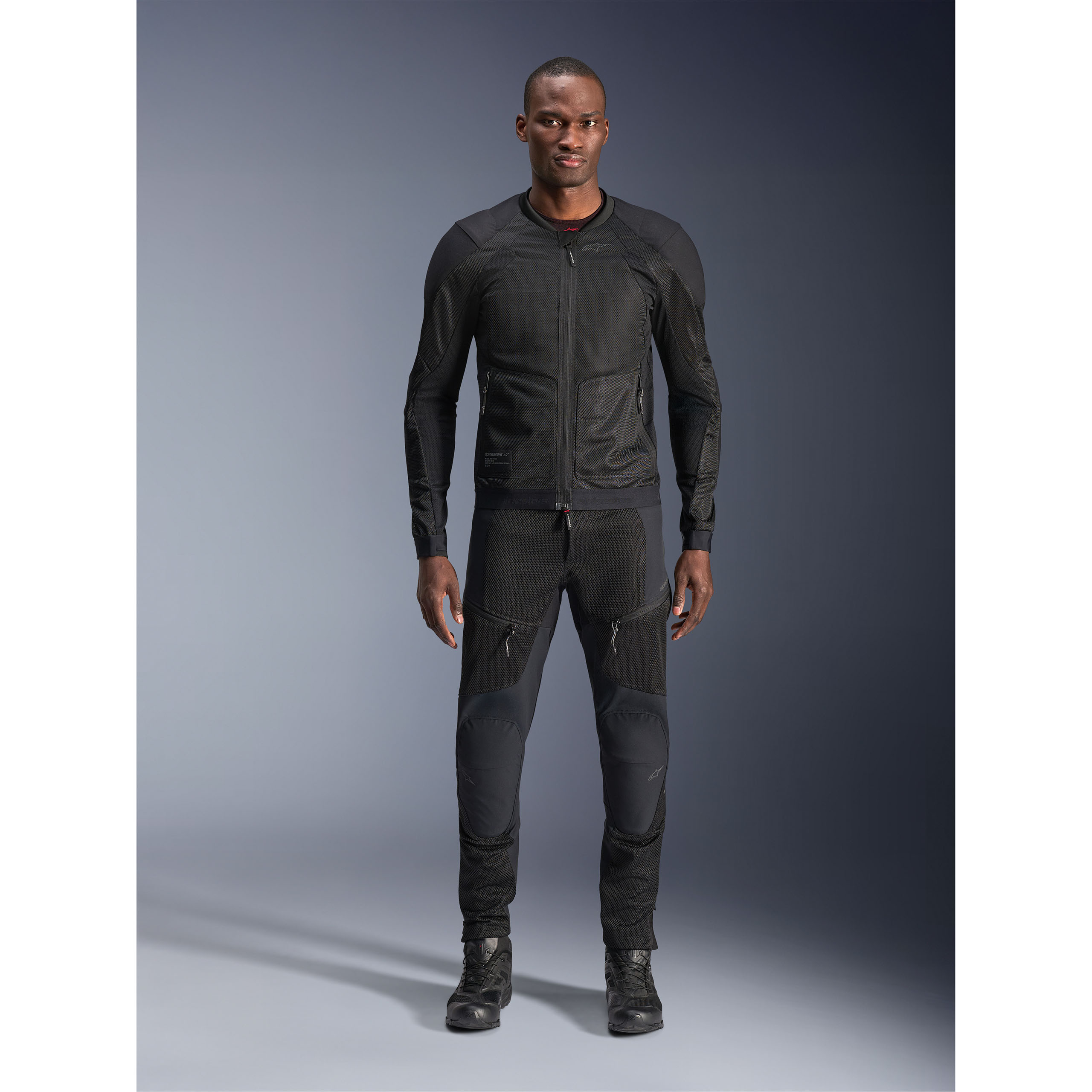 Alpinestars-Troop-Air Jacke schwarz/schwarz-0002137999043