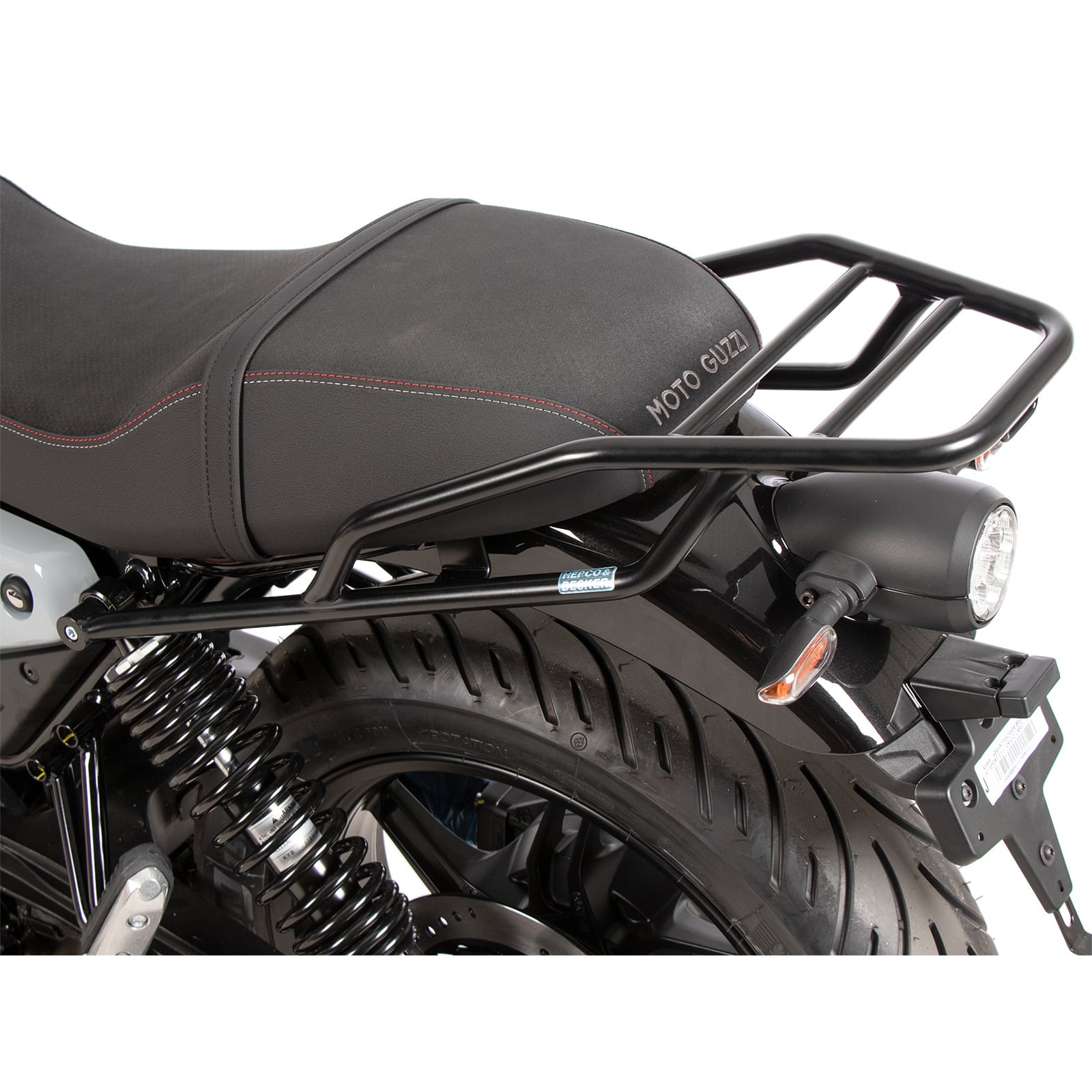 Hepco & Becker Gepäckbrücke Rohr schwarz für Moto Guzzi V7 Stone 2025- - Motorradzubehör - Motorradgepäck