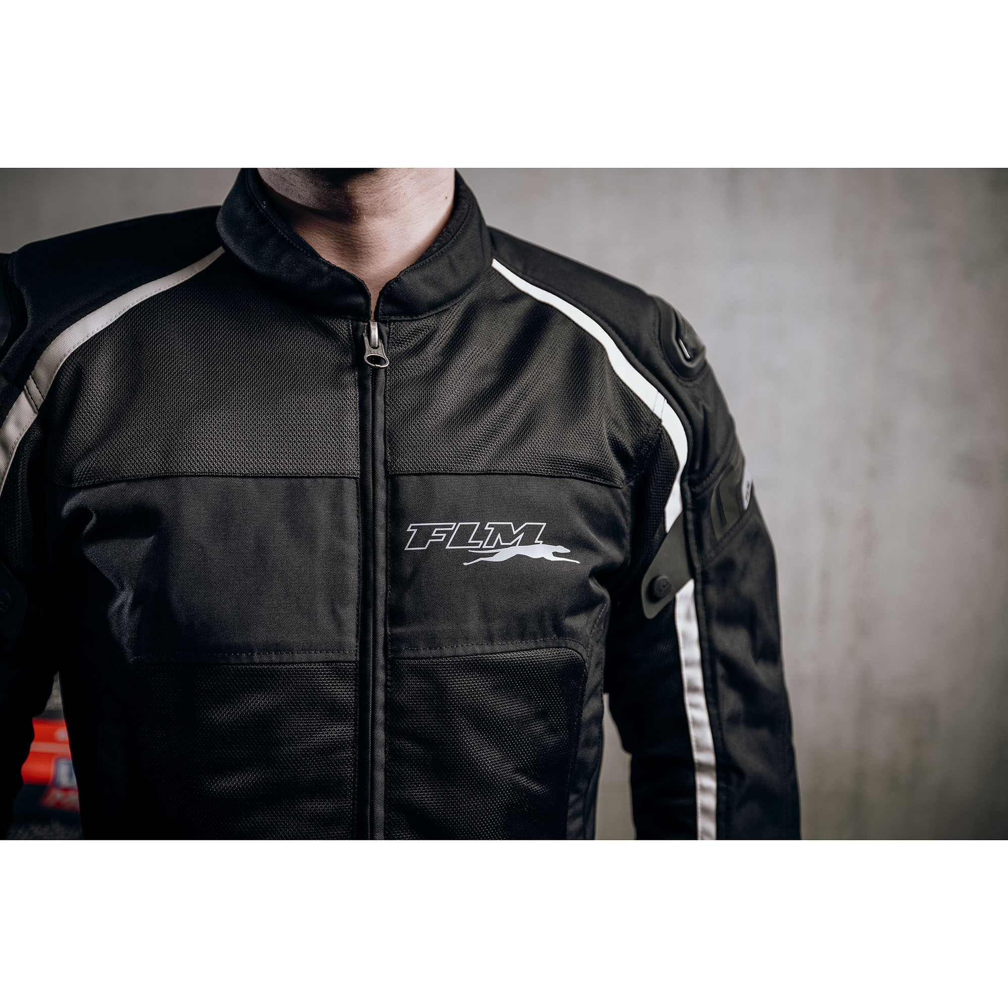 FLM-Sports Textil Jacke 1.2 schwarz/weiß XL-2014221999004011