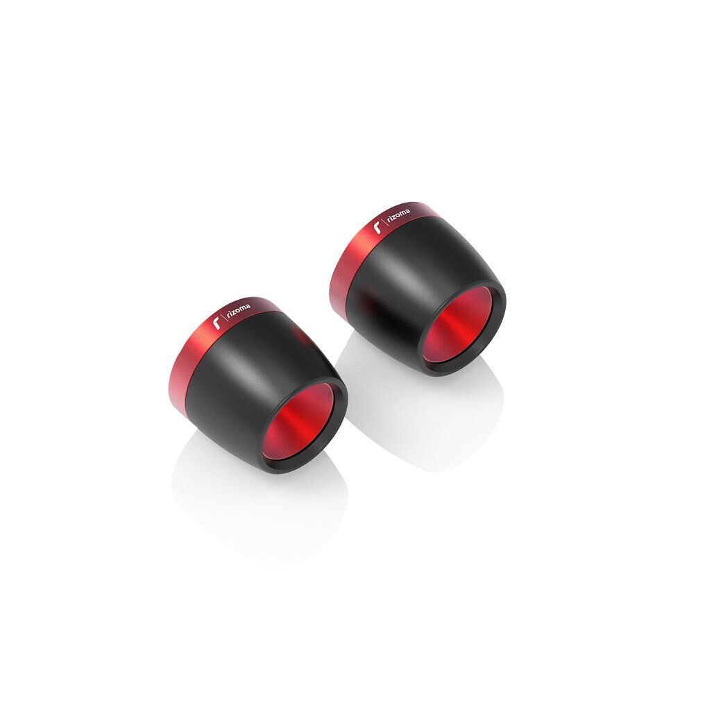 Rizoma Lenkerendenpaar Ø32mm MA542R rot/schwarz - Motorradteile & Ersatzteile - Lenker, Griffe & Hebel