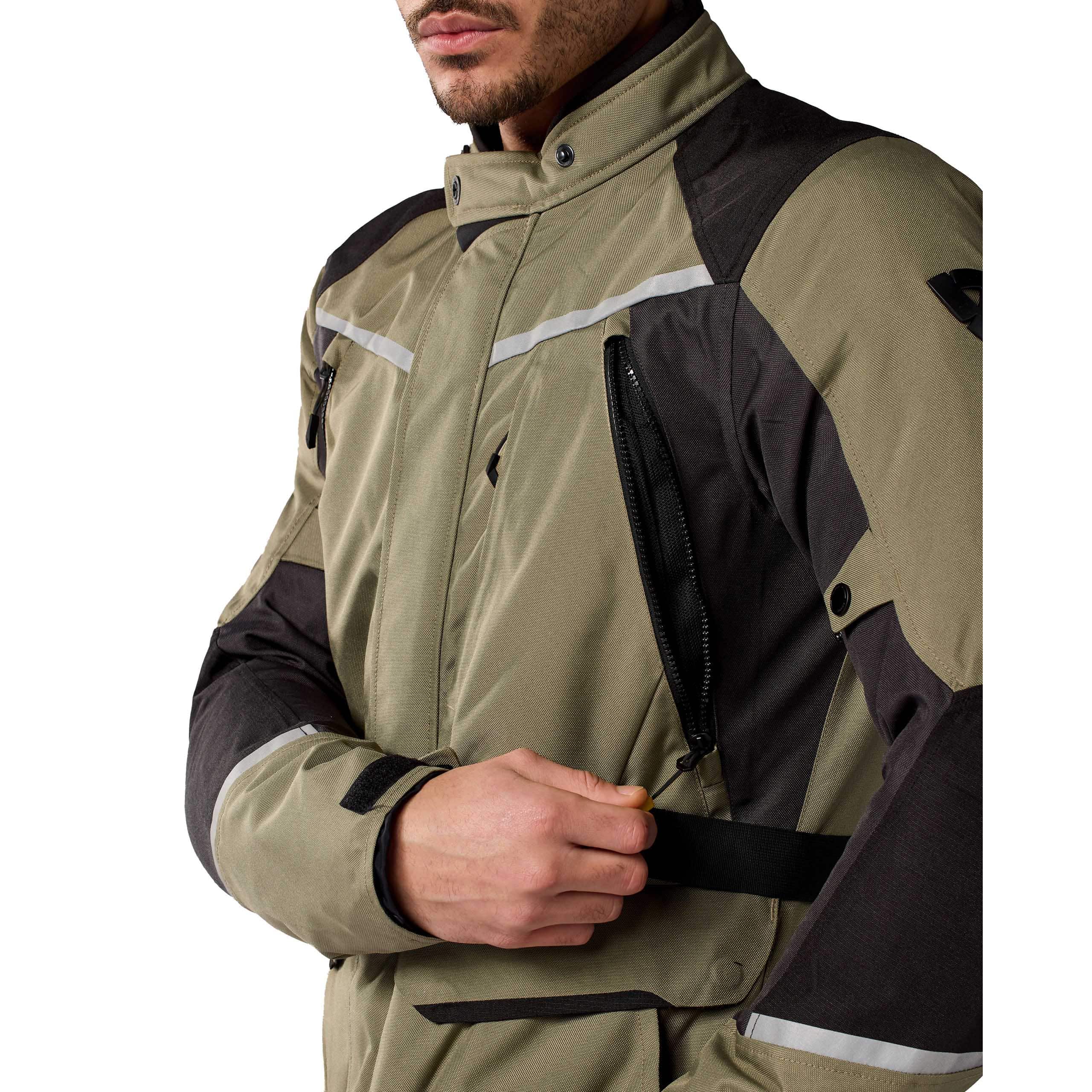 REV'IT!-Voltiac 3 H2O Textiljacke grün/anthrazit-0000786999085