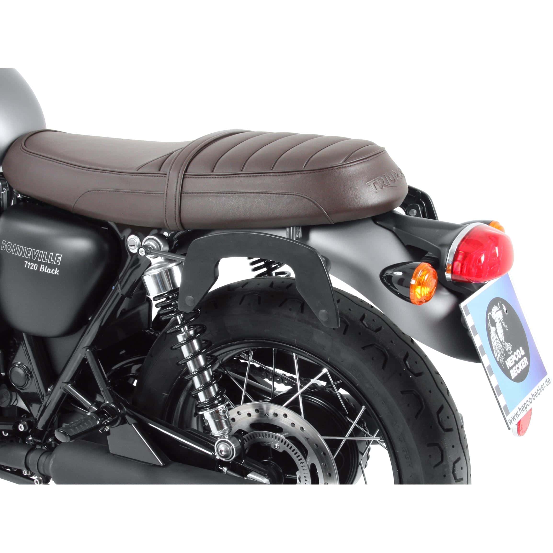 Hepco & Becker Seitentaschenhalter C-Bow schwarz für Bonneville T120 - Motorradzubehör - Motorradgepäck