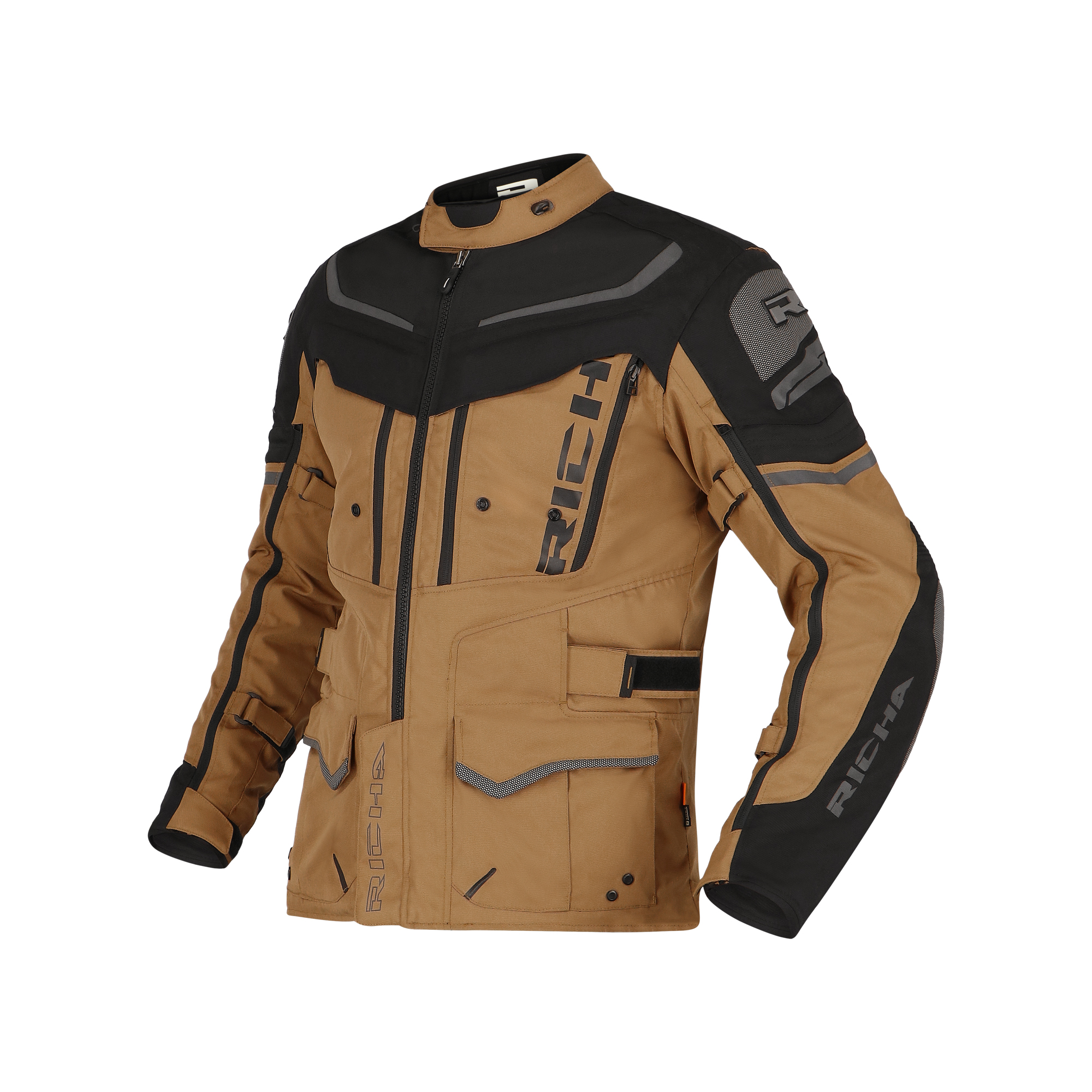 Richa-Infinity 2 Adventure Textiljacke camel/schwarz S-2017411999109008