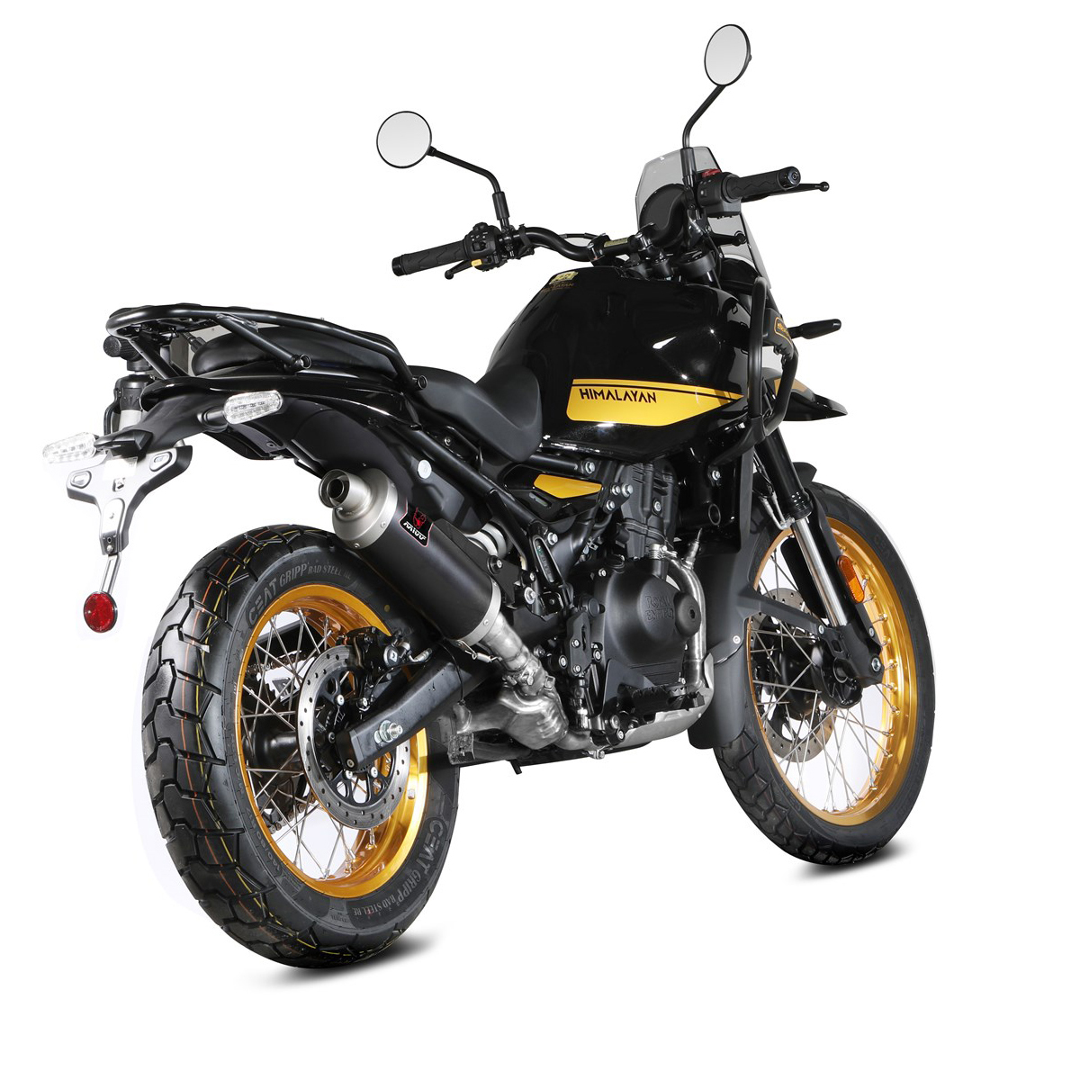 MIVV Auspuff Dakar schwarz für Royal Enfield Himalayan 450 2024 - Motorradteile & Ersatzteile - Auspuff