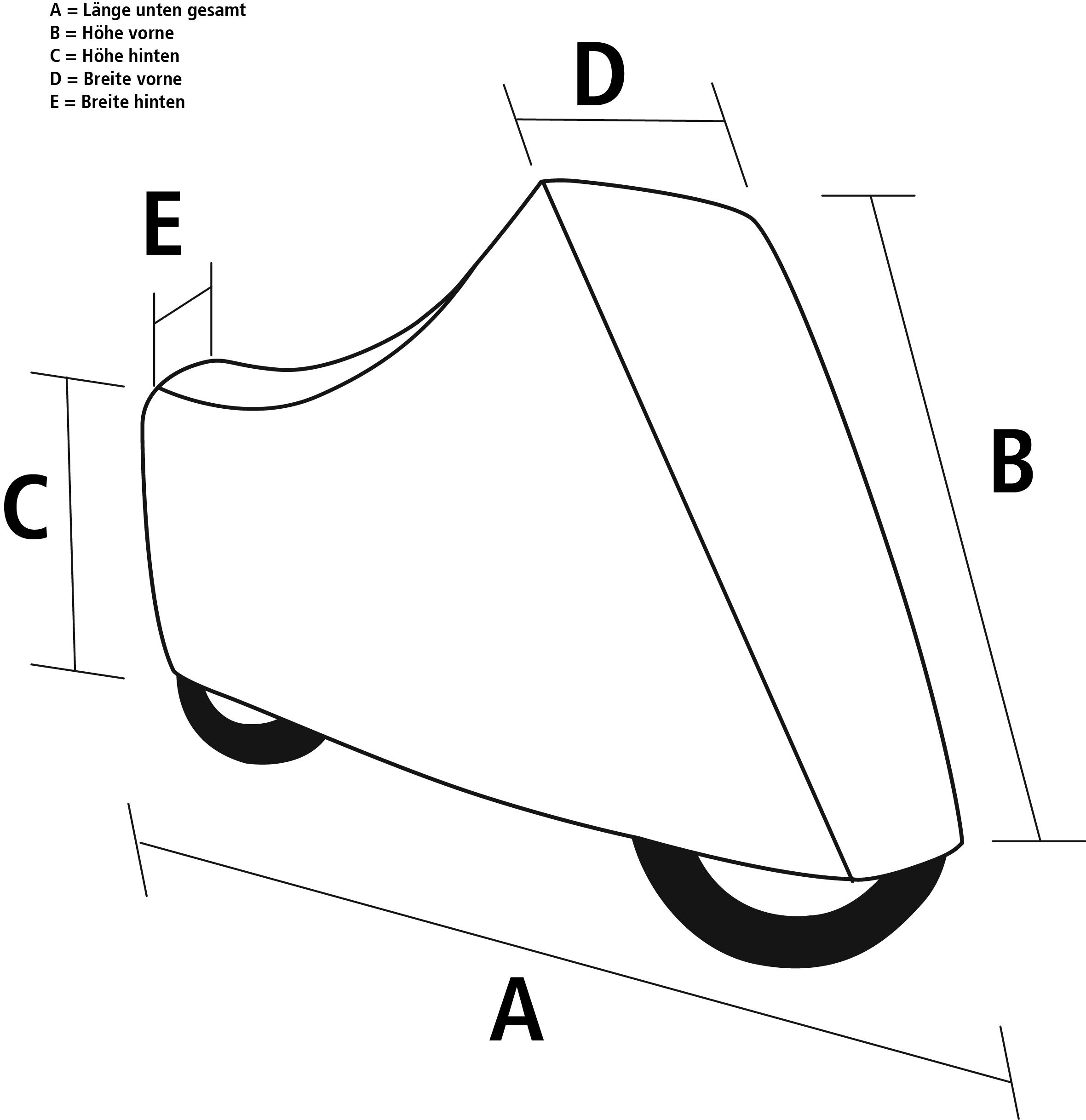 POLO-Outdoor Abdeckplane Superdeal universal 246/140/93 cm-5711891118000053
