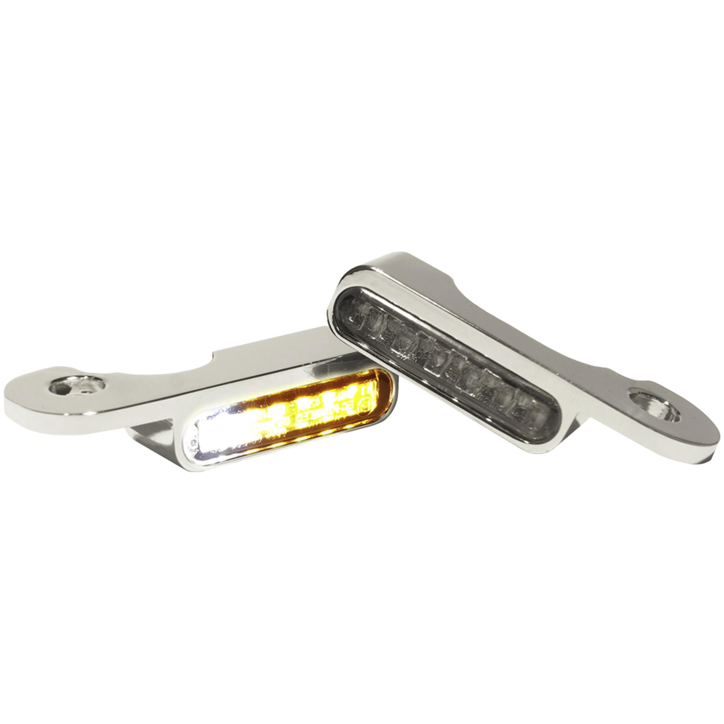 HeinzBikes LED Alu Blinker/Positionspaar für Harley CVO 2002- chrom - Motorradteile & Ersatzteile - Beleuchtung