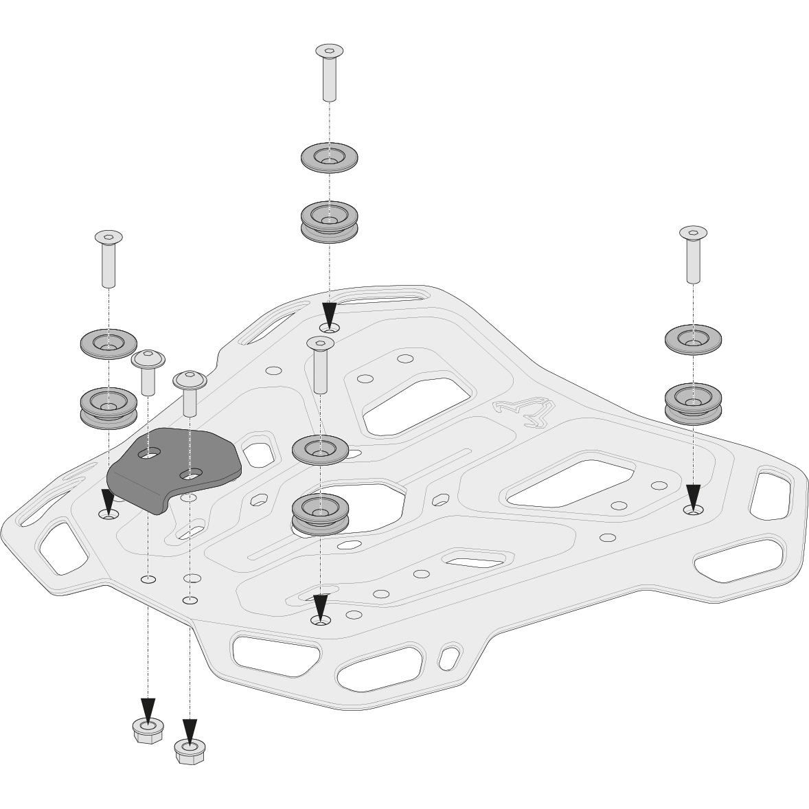 SW-MOTECH-QUICK-LOCK Adventure-Rack Adapterkit für TraX-5728711068999060