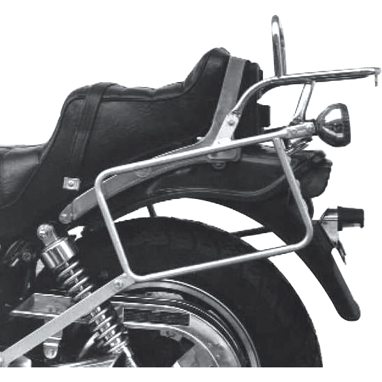 Hepco & Becker Komplett-Kofferträger chrom für Kawasaki Z 450 LTD - Motorradzubehör - Motorradgepäck