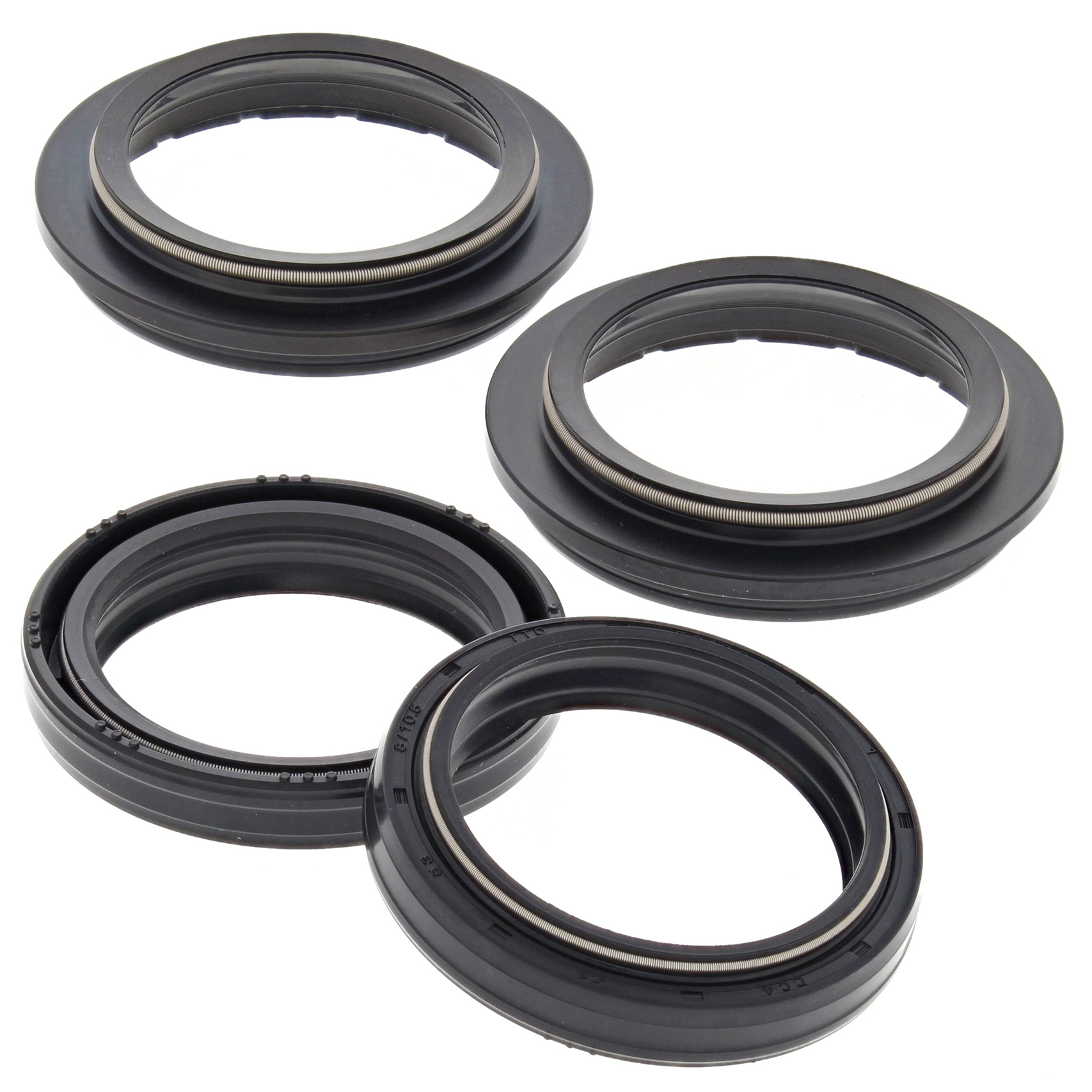 All-Balls Racing Gabelsimmerringe mit Staubkappen 56-129 41x53x8/10,5 mm - Motorradteile & Ersatzteile - Federung & Gabel