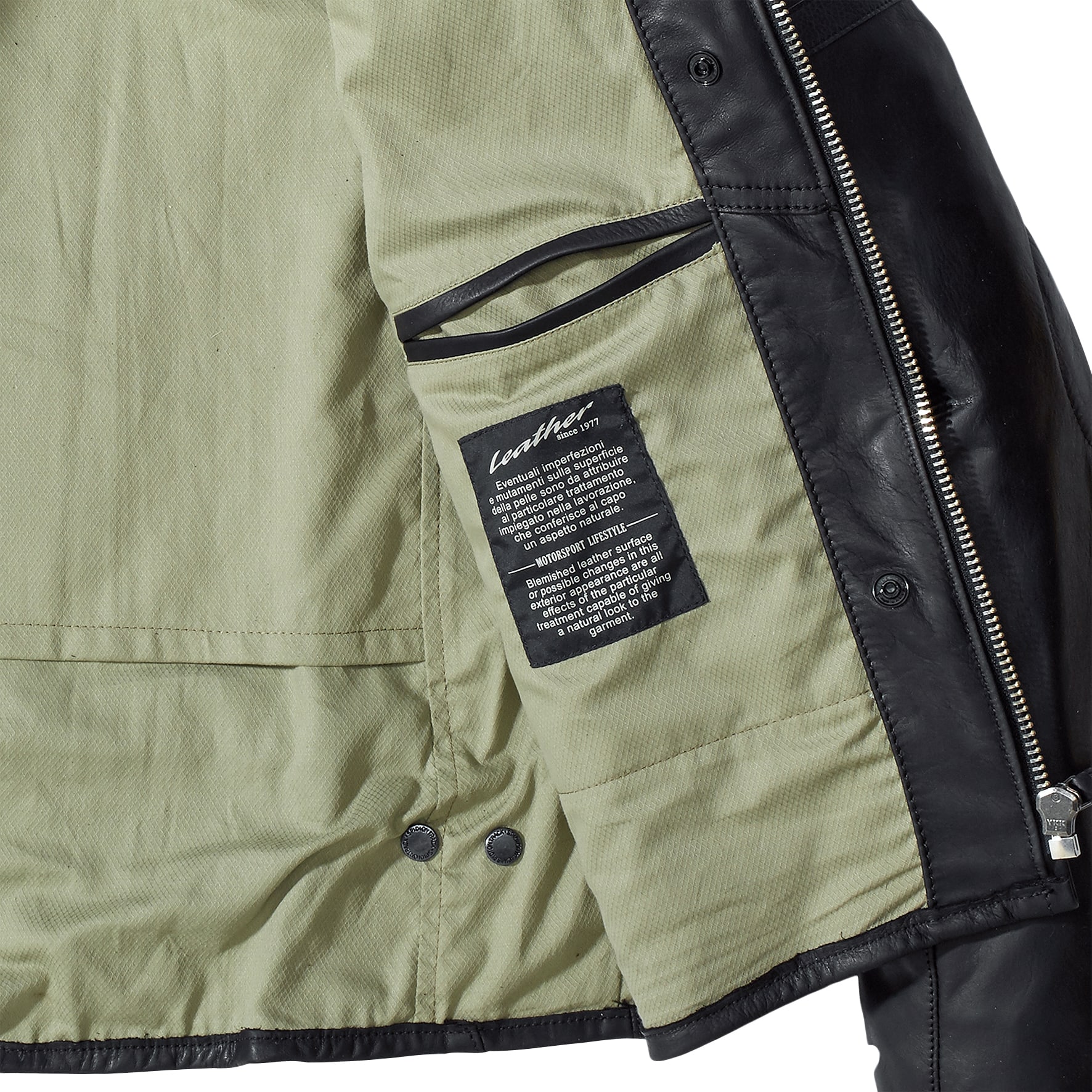 SPIDI-Vintage Damen Lederjacke schwarz 32 (IT 38)-1006251999001403