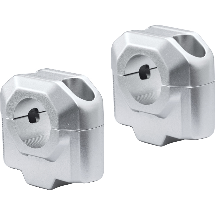 SW-MOTECH Lenkererhöhung AC für 28mm Lenker um 30mm silber - Motorradteile & Ersatzteile - Lenker, Griffe & Hebel