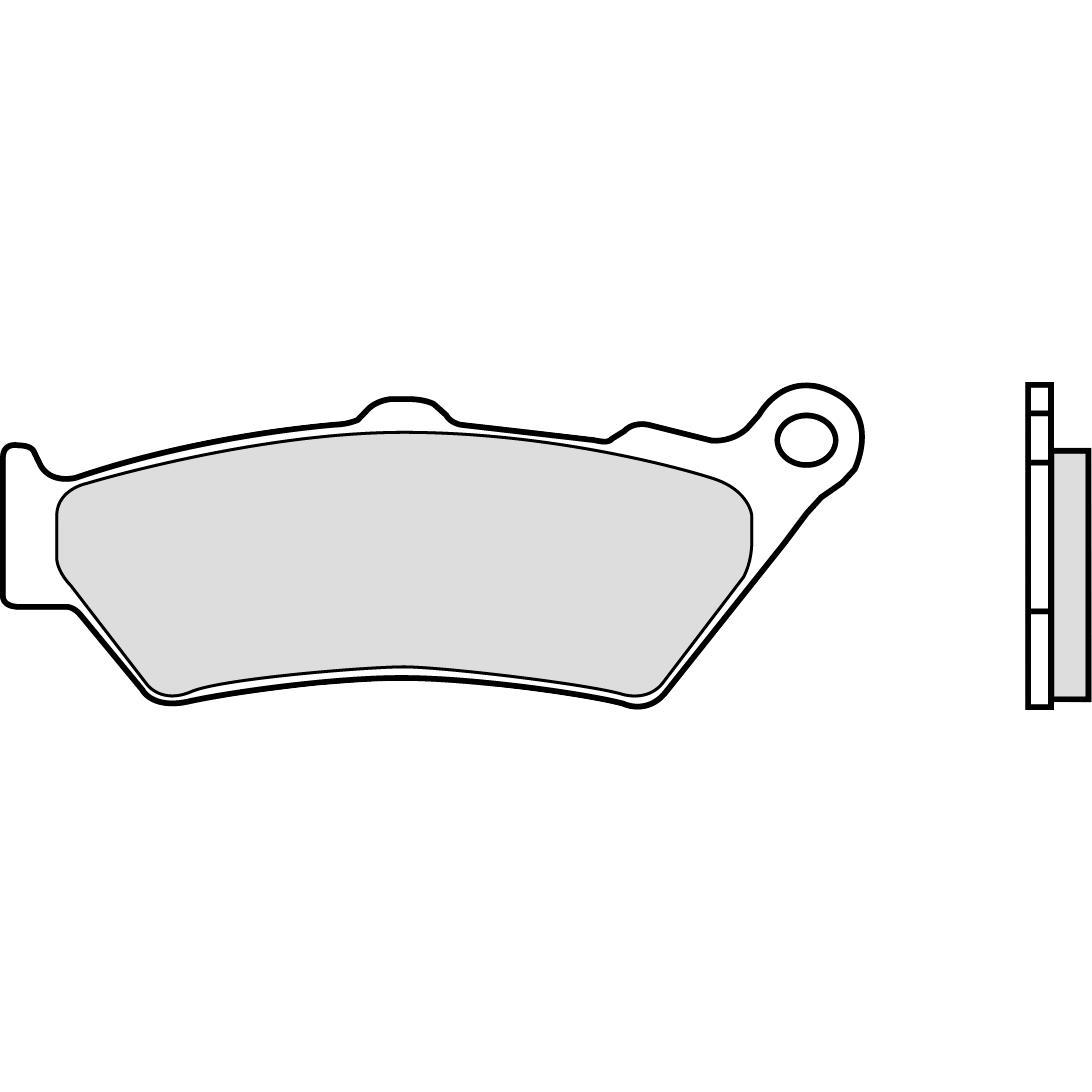 Brembo brake pads sintered metal 07BB03.SA front 108.5x40.1x7.6mm
