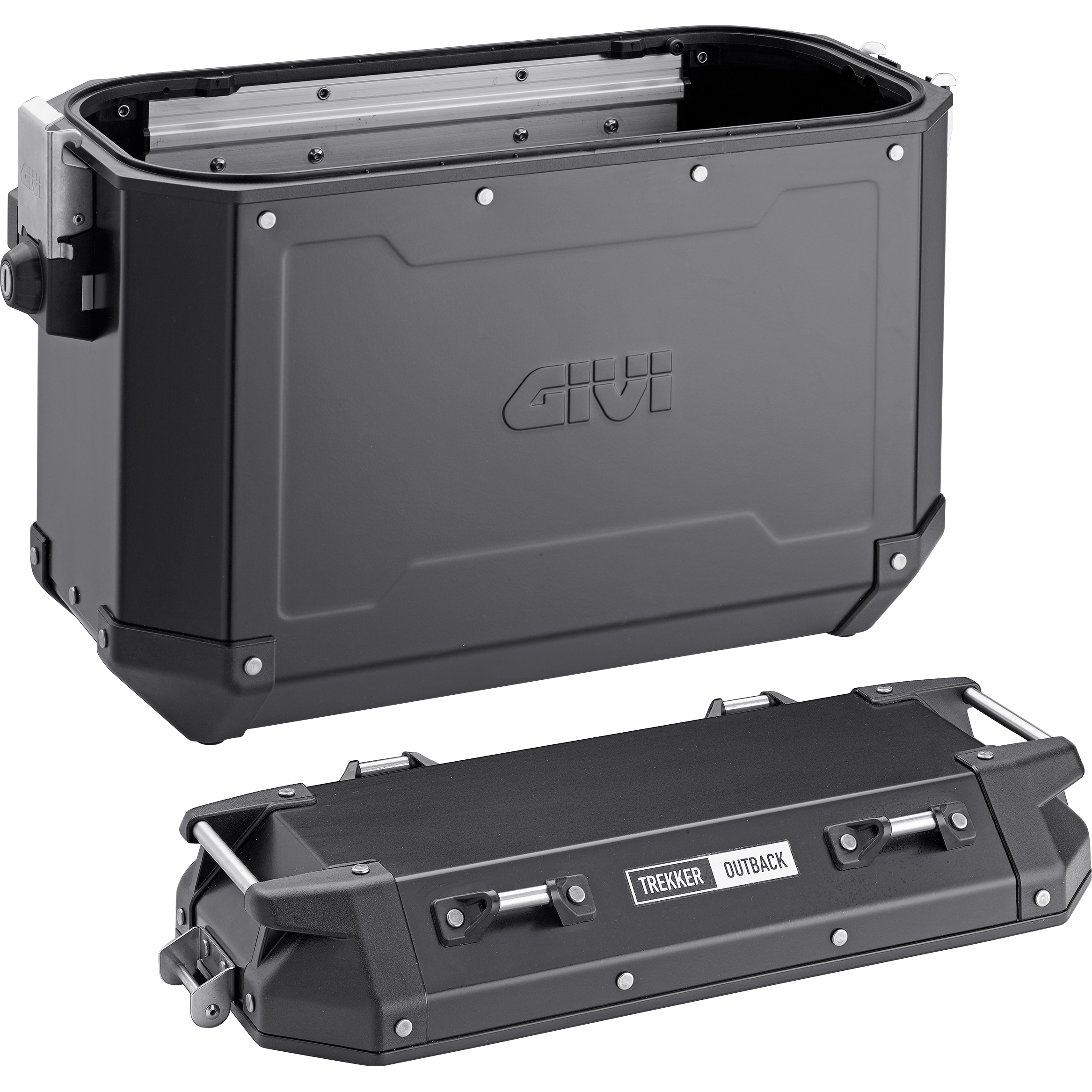 Givi-Monokey® Cam-Side Alukoffer TrekkerOutback rechts schwarz 37-5695811189000012