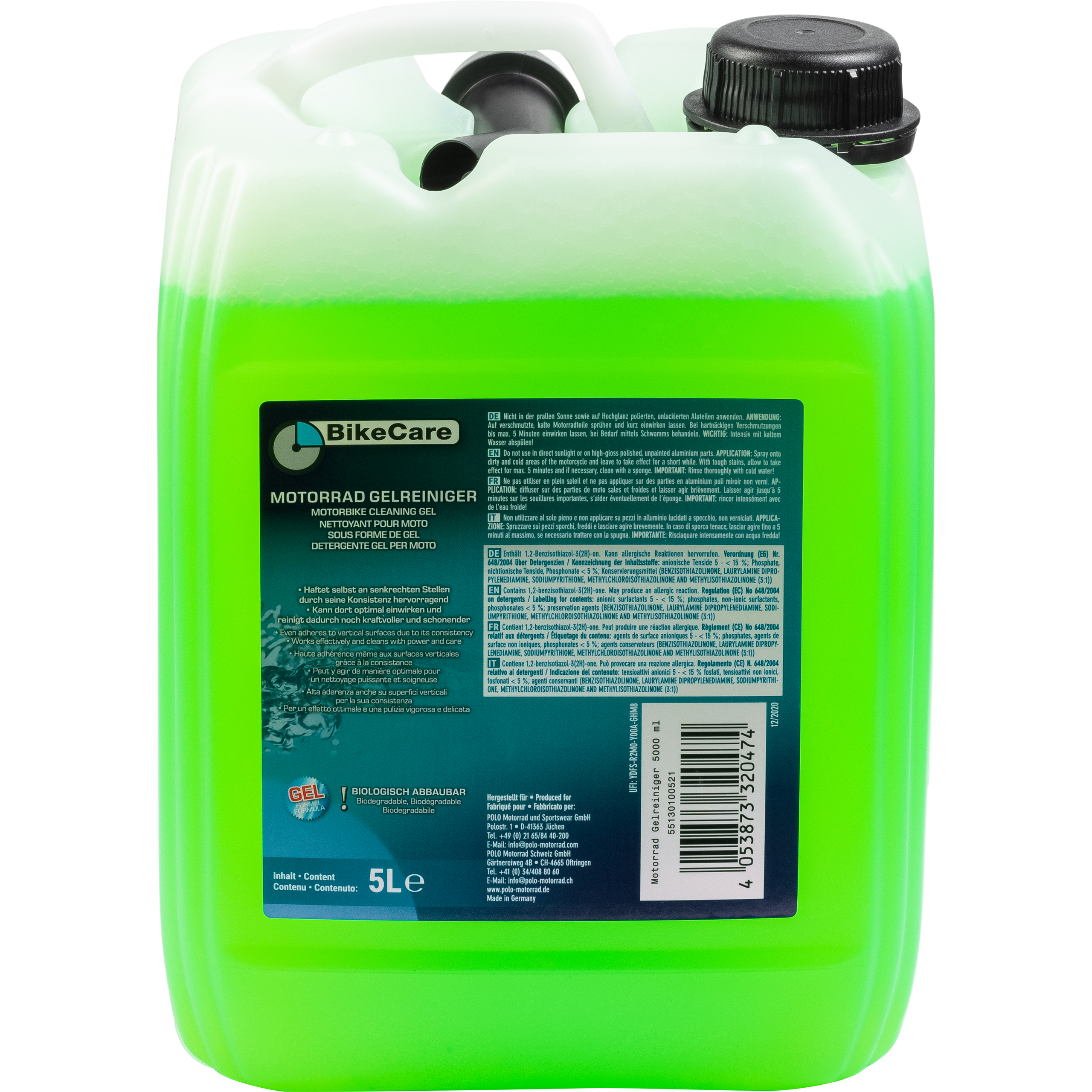BikeCare Motorrad Gelreiniger 5000ml Nachfüllkanister - Motorradzubehör - Reinigung & Pflege