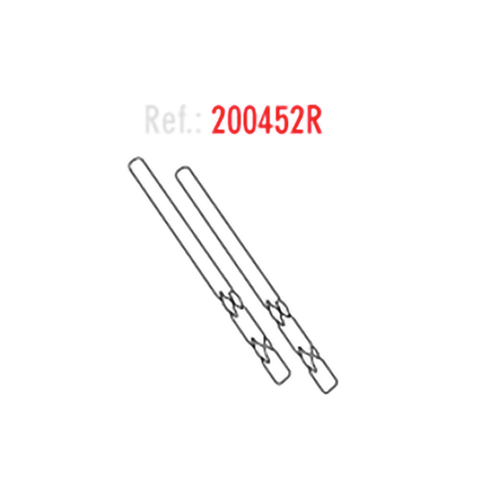 Shad spare part 200452R hinge pair for quad box