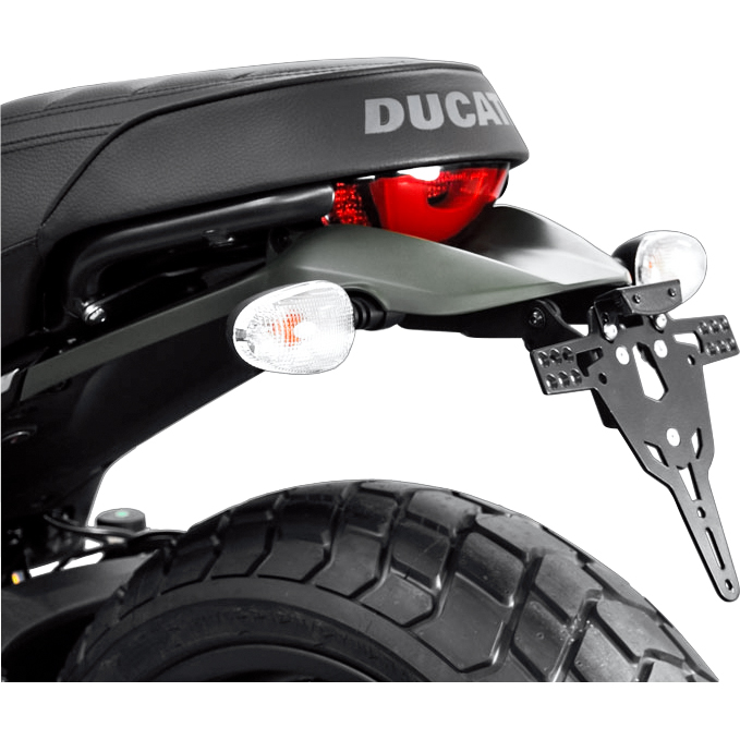 Zieger Kennzeichenhalter Pro für Ducati Scrambler 800 2015-2017 - Motorradteile & Ersatzteile - Anbauteile