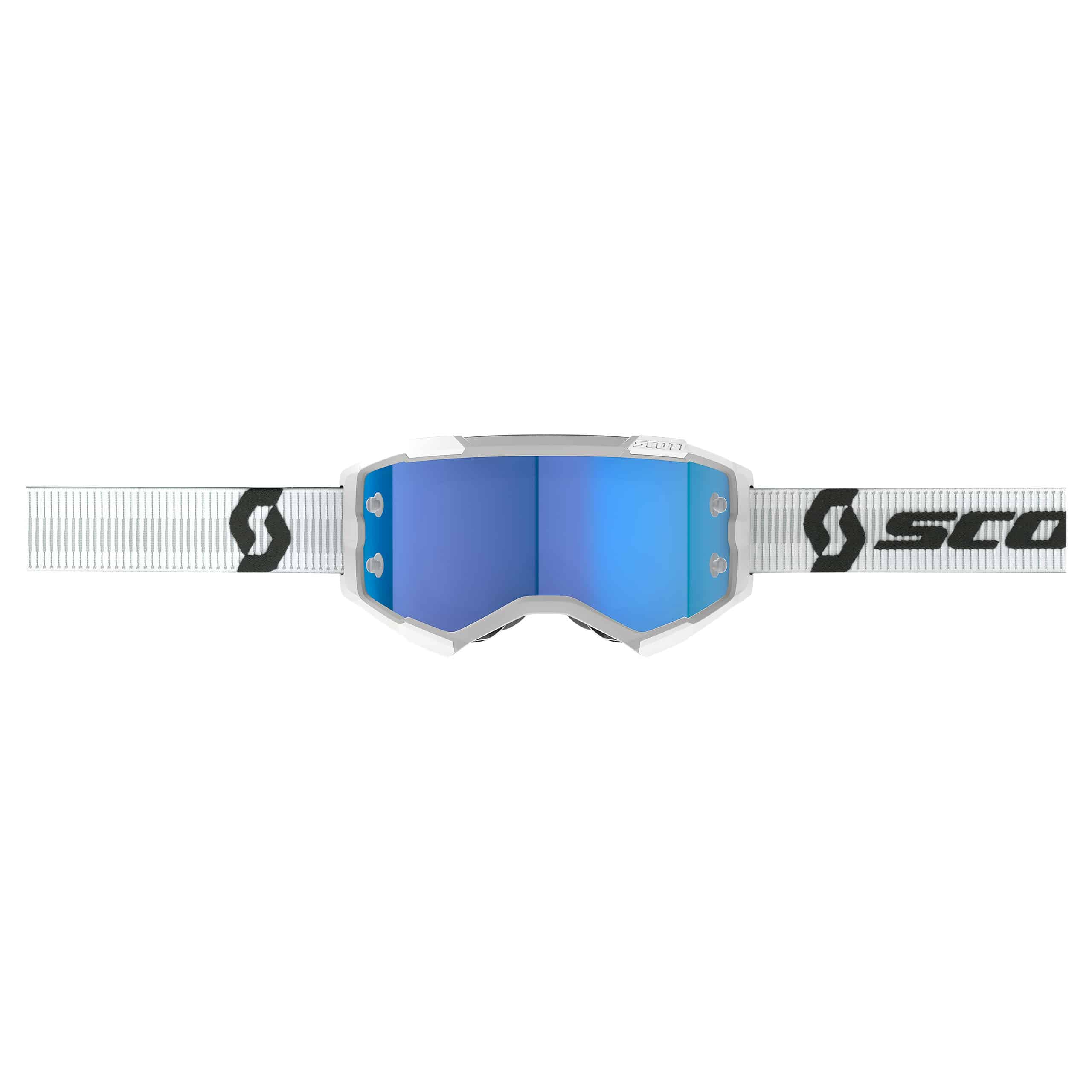 Scott-Fury Crossbrille weiß/blau verchromt-4504971999186