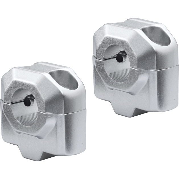 SW-MOTECH Lenkererhöhung QQ für 22mm Lenker um 25mm silber - Motorradteile & Ersatzteile - Lenker, Griffe & Hebel