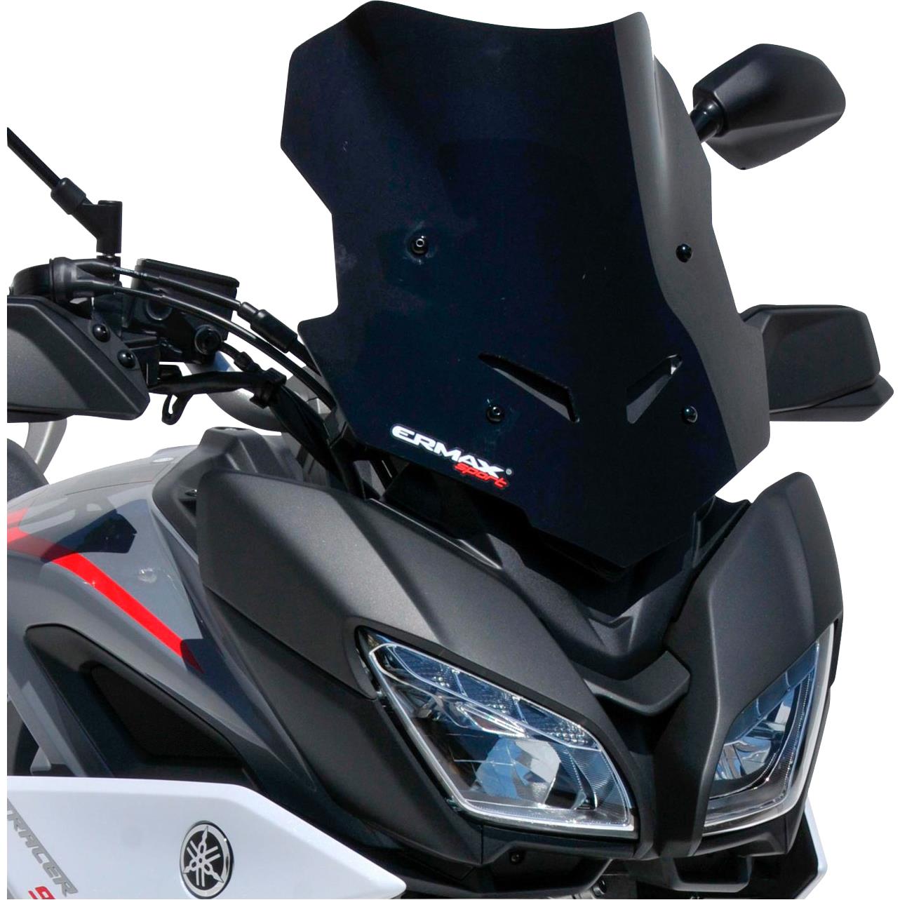 Ermax Scheibe Sport schwarz für Yamaha Tracer 900 /GT 2018-2020 - Motorradteile & Ersatzteile - Verkleidungen & Abdeckungen