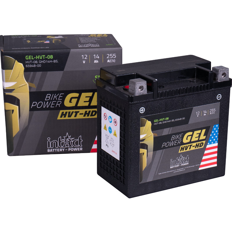 intAct-Bike Power GEL Batterie HVT-08 (GHD14H-BS), 12V, 14AH-0001935314000004