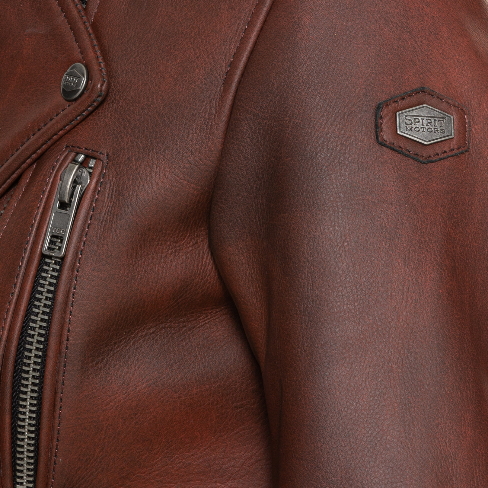 Spirit Motors-Bad Bonnie Damen Lederjacke rot XL-1000111999002111