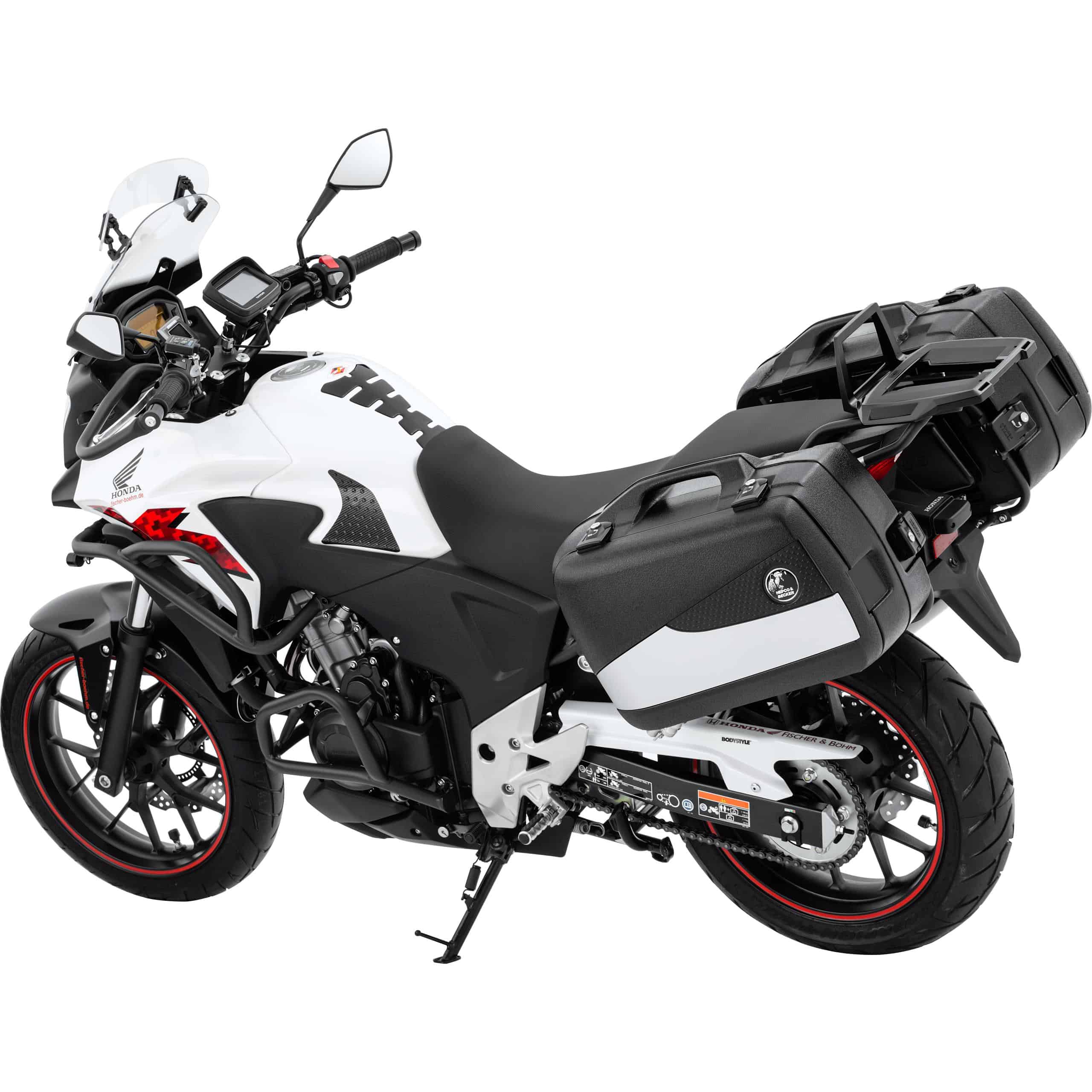 Hepco & Becker Seitenkofferpaar Junior Flash 40 schwarz/silber 74 Liter - Motorradzubehör - Motorradgepäck